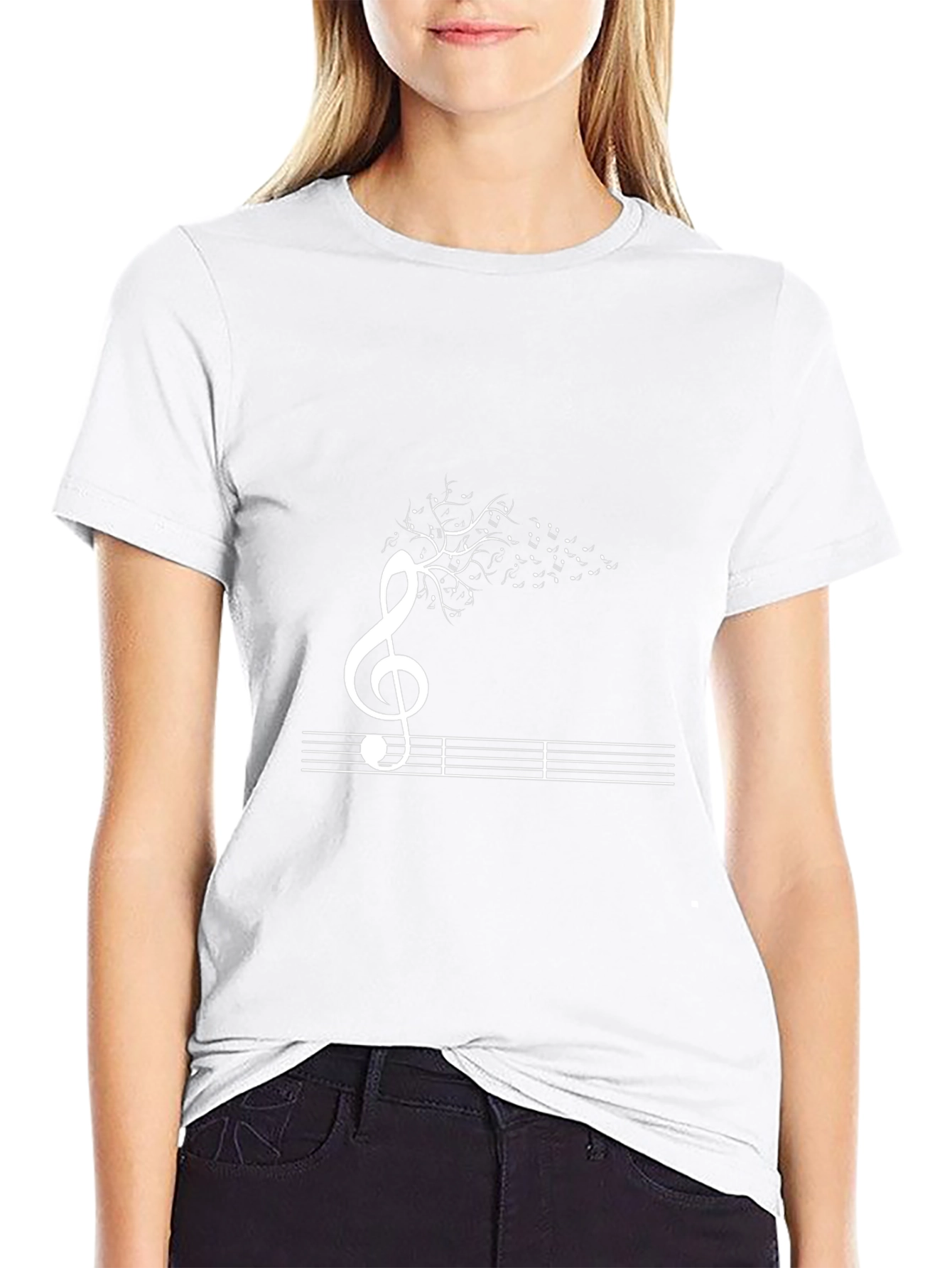 Musical Tree T-Shirt - Mens Black Tee