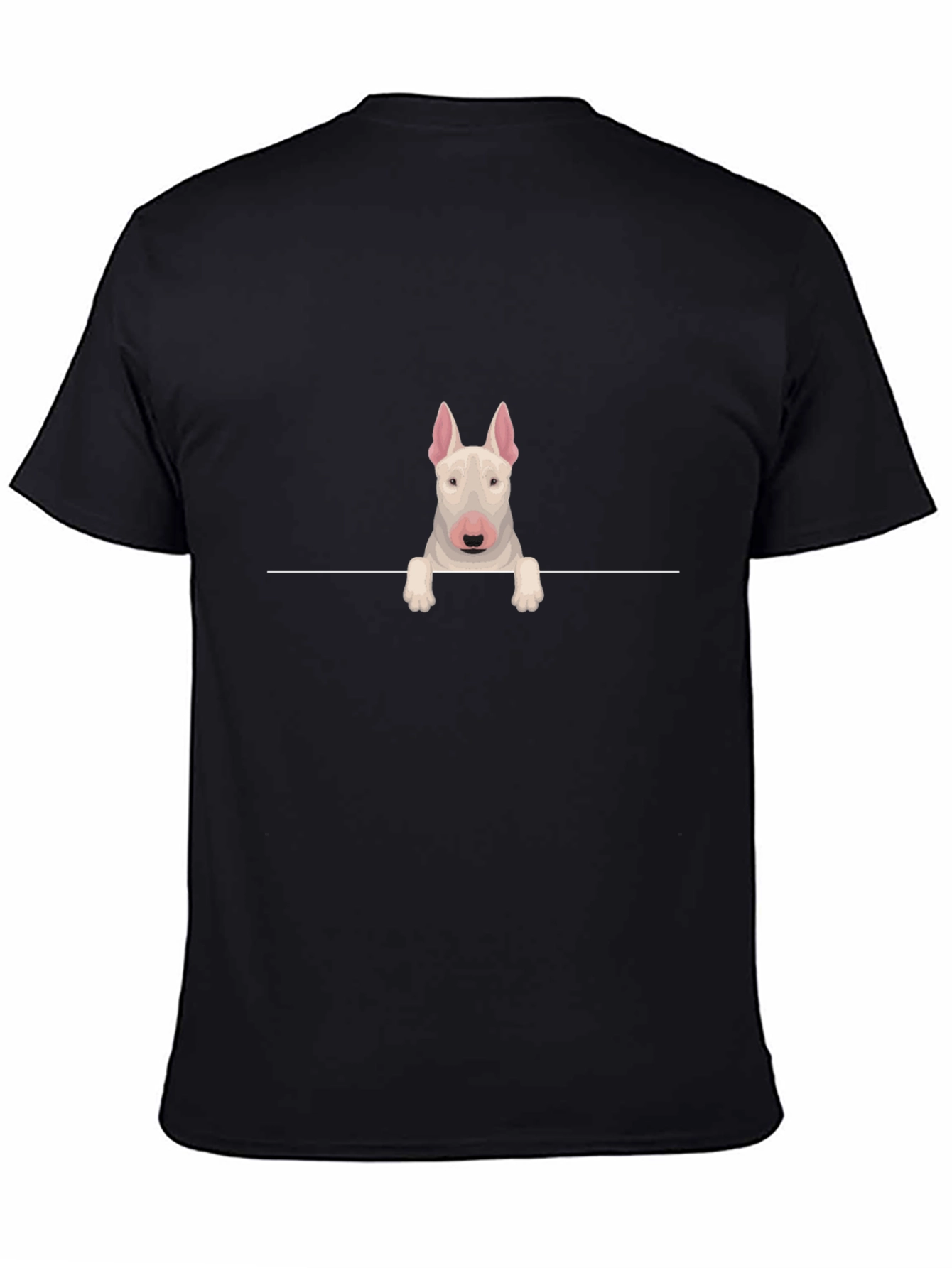 Bull Terrier Peek T-Shirt - Dog Lover Tee