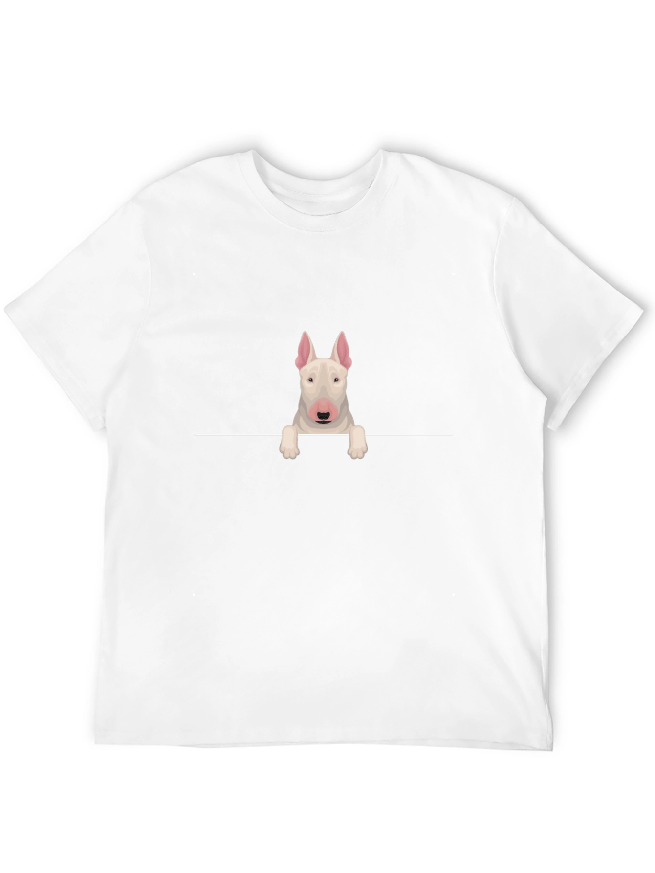 Bull Terrier Peek T-Shirt - Dog Lover Tee