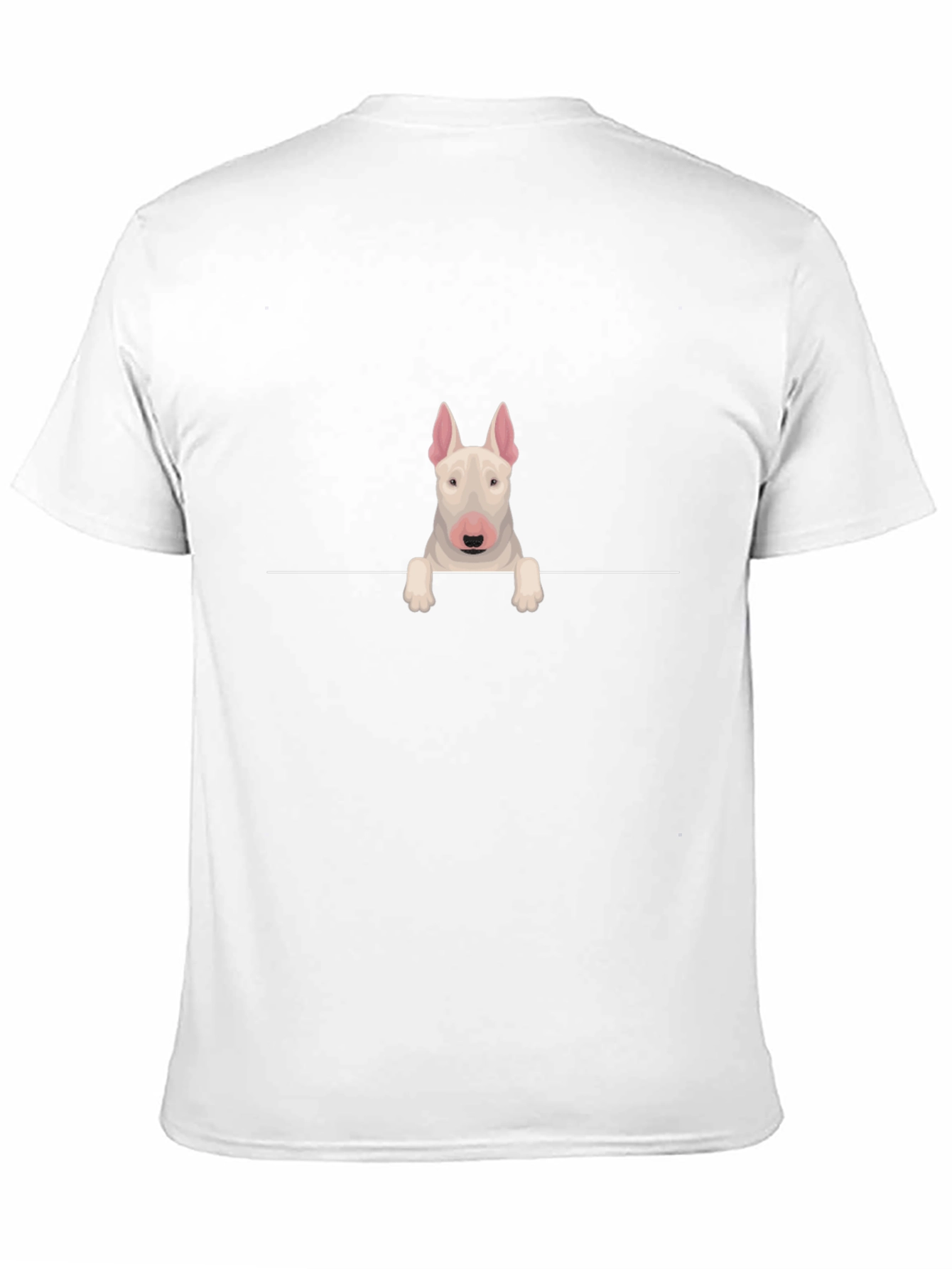 Bull Terrier Peek T-Shirt - Dog Lover Tee