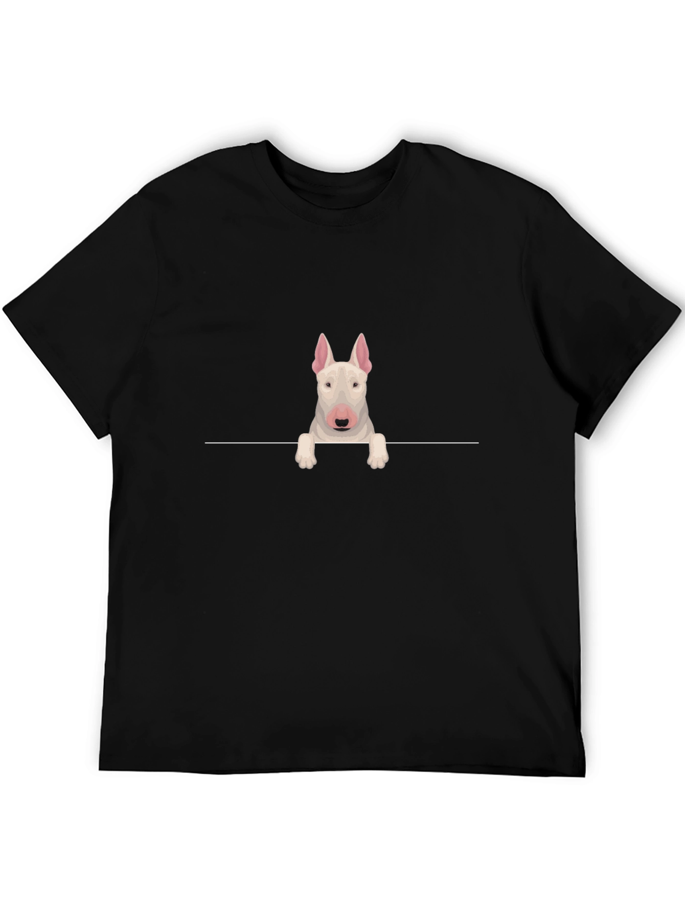 Bull Terrier Peek T-Shirt - Dog Lover Tee