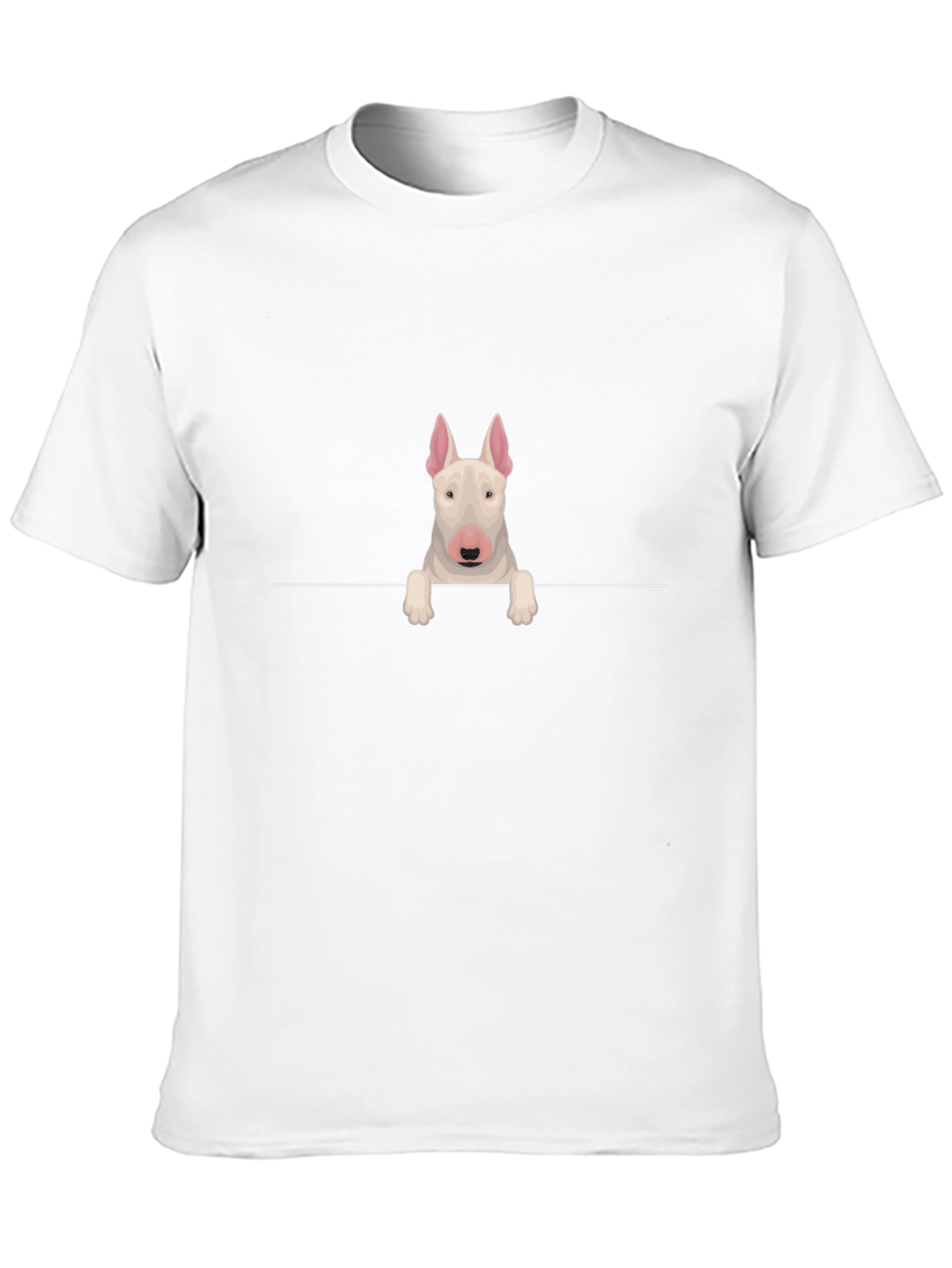 Bull Terrier Peek T-Shirt - Dog Lover Tee