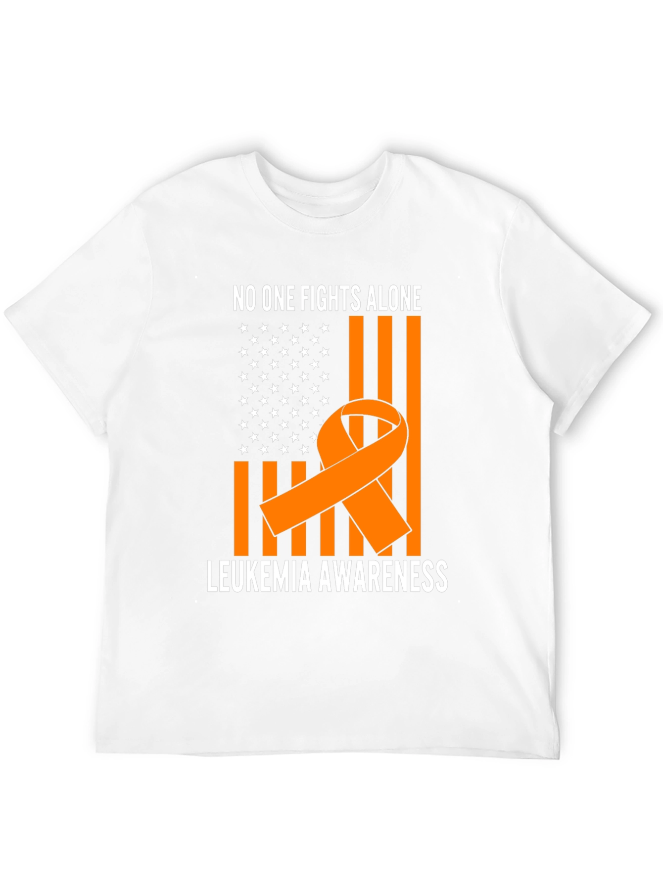 Leukemia Awareness T-Shirt - No One Fights Alone