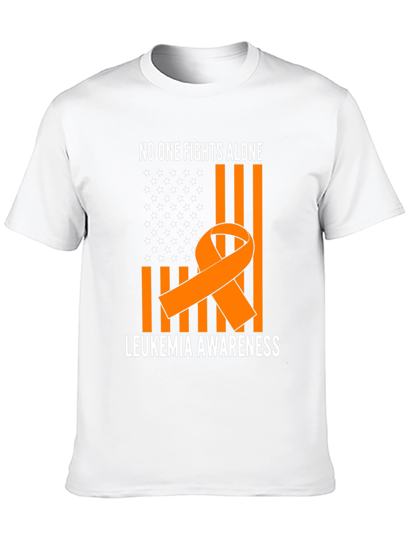 Leukemia Awareness T-Shirt - No One Fights Alone