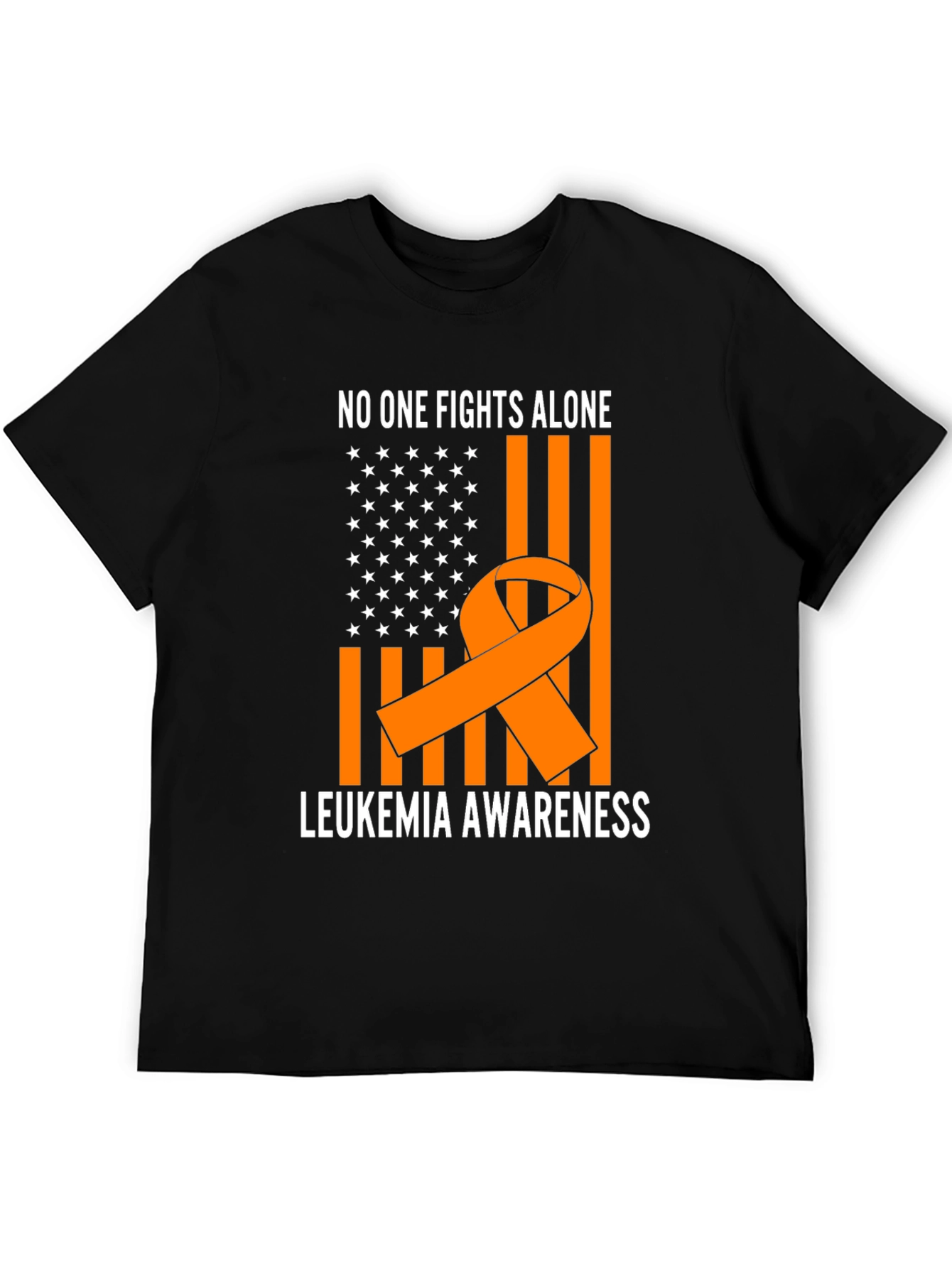 Leukemia Awareness T-Shirt - No One Fights Alone