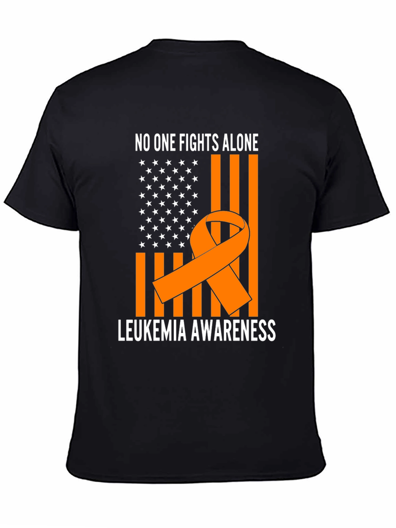 Leukemia Awareness T-Shirt - No One Fights Alone