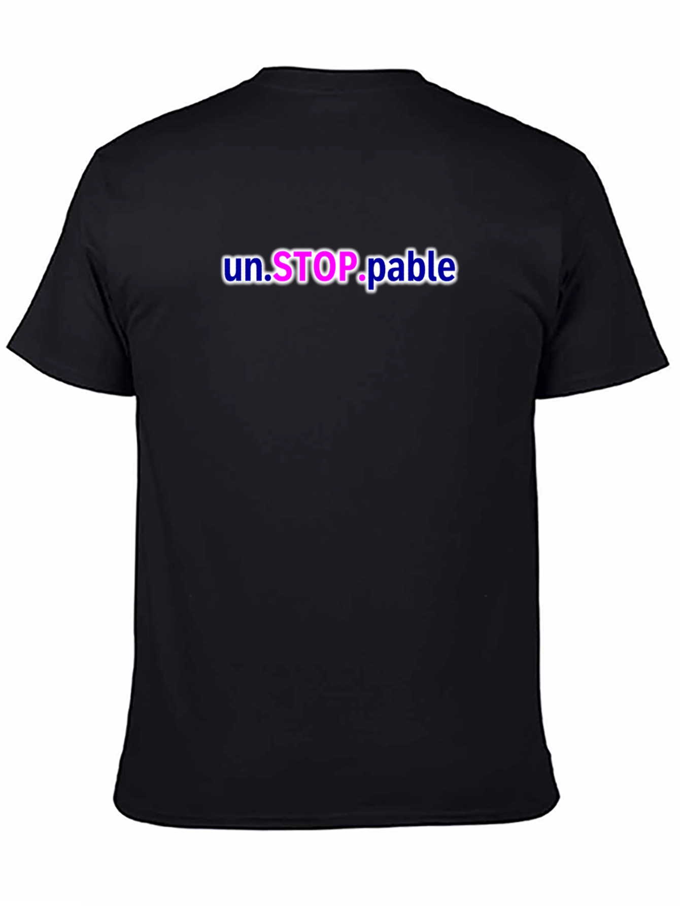 Unstoppable Graphic Tee - Black Casual T-Shirt