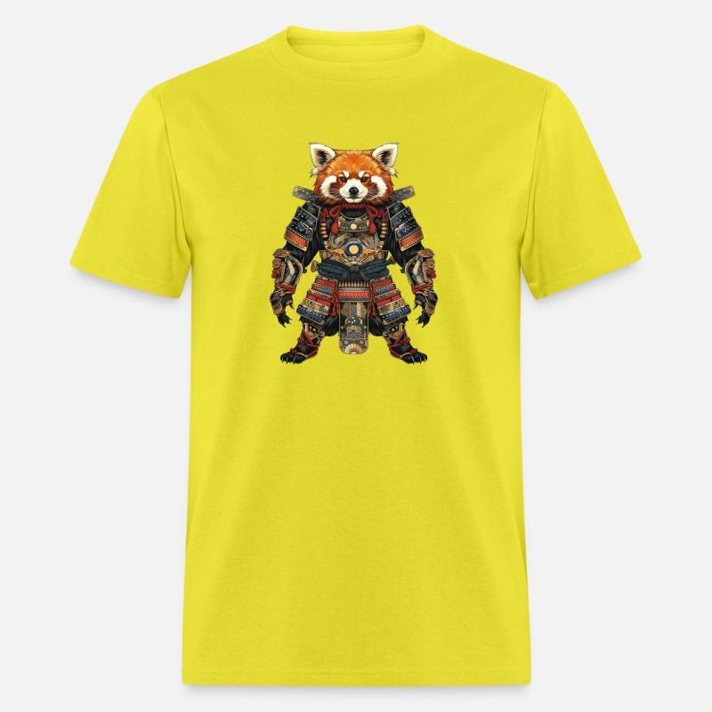 Samurai style red panda T-shirt