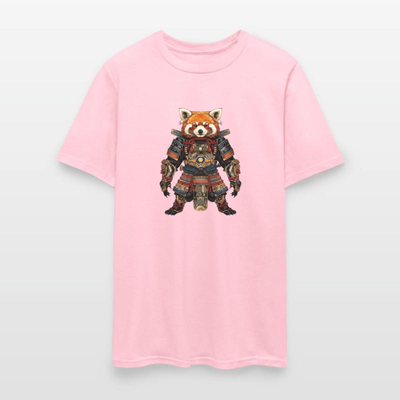 Samurai style red panda T-shirt