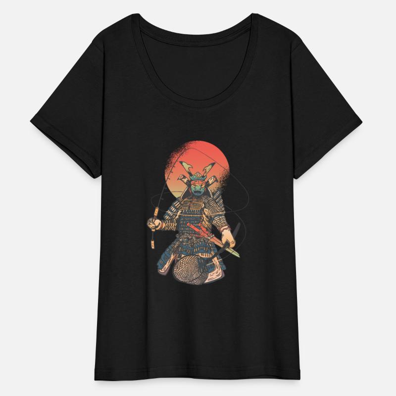 Samurai warrior fishing