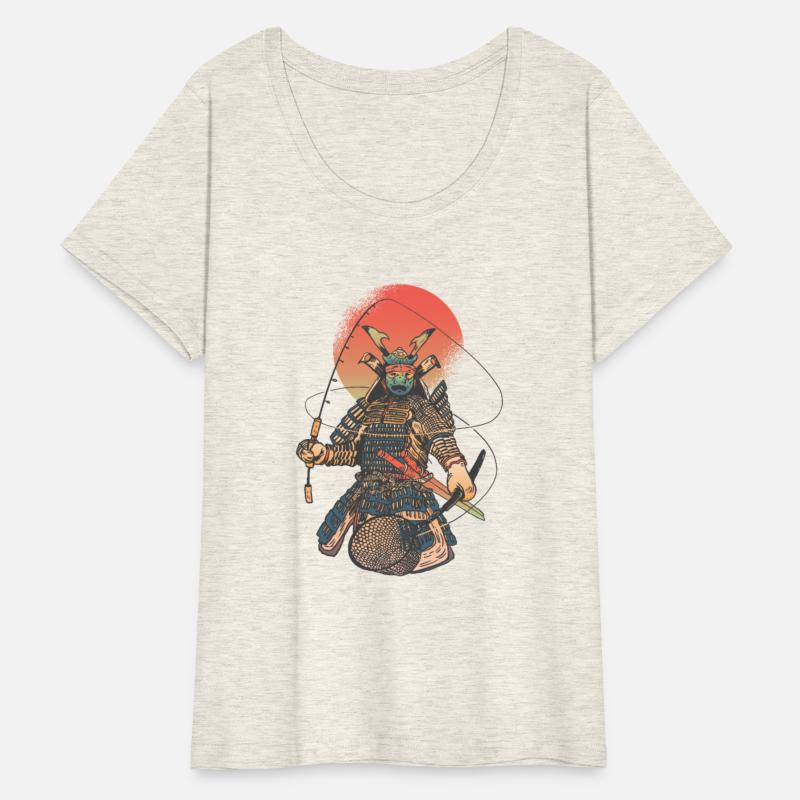 Samurai warrior fishing