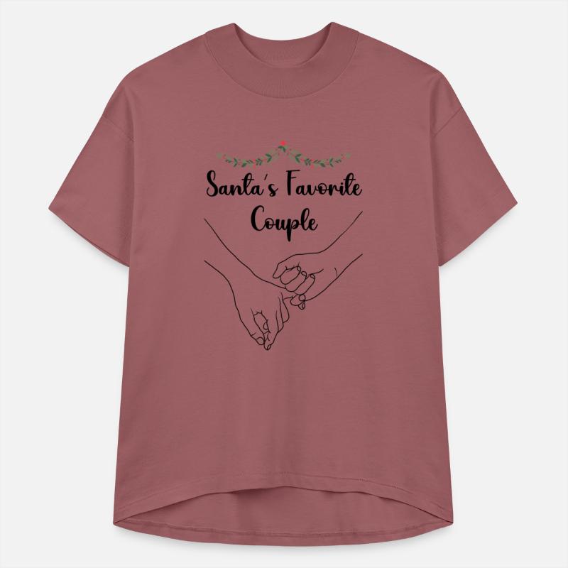 Santa's Favorite Couple Minimalist Quote Xmas