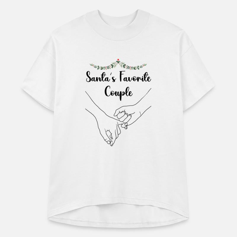 Santa's Favorite Couple Minimalist Quote Xmas