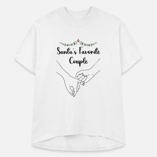 Santa's Favorite Couple Minimalist Quote Xmas