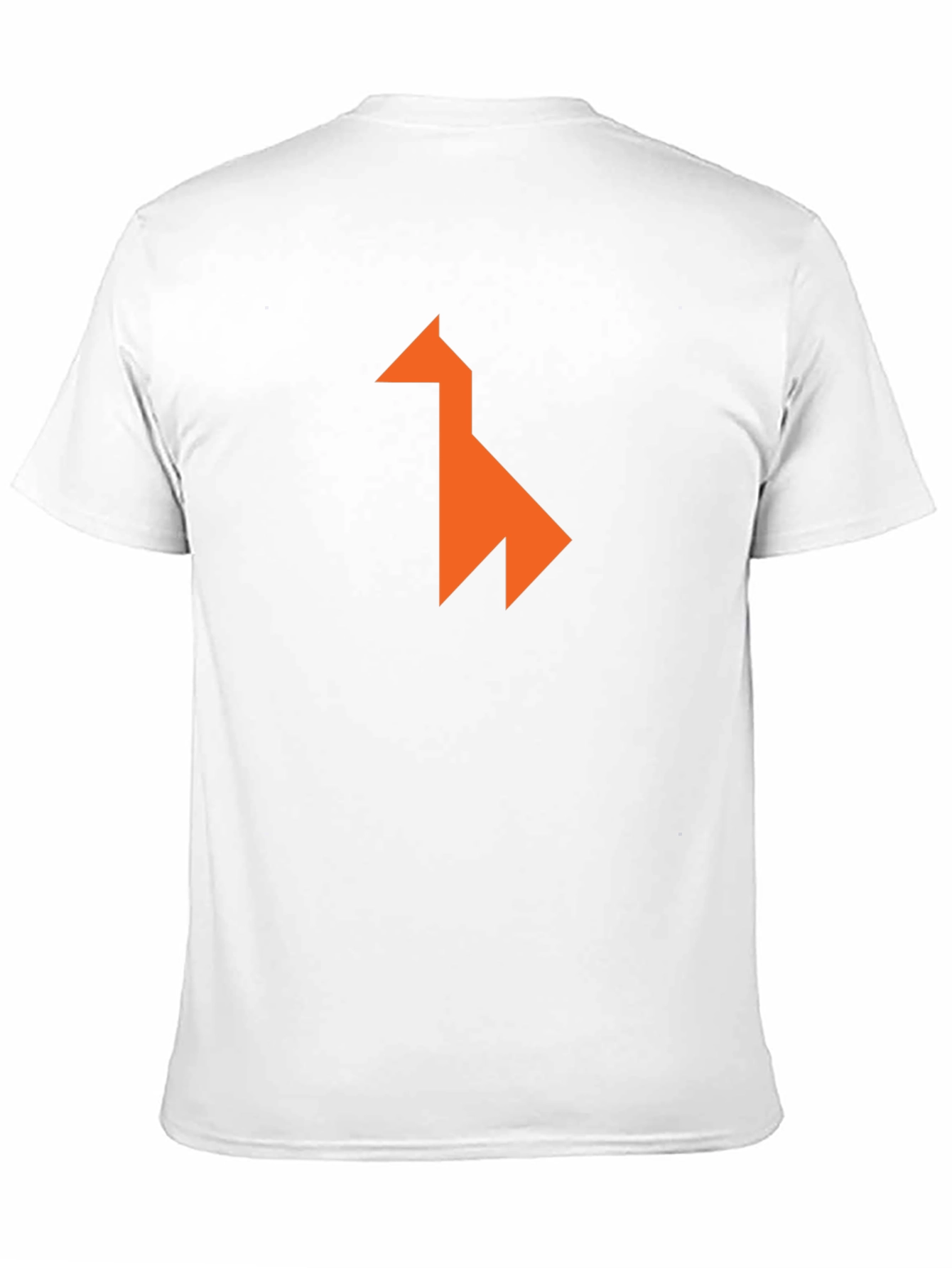 Modern Geometric Llama Graphic Tee - Black