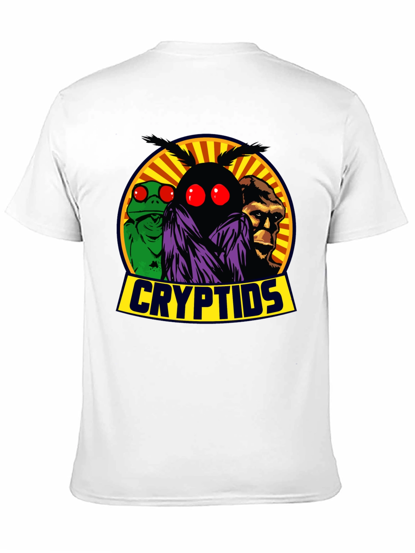 Cryptids T-Shirt - Mothman Lizard Man Bigfoot Tee