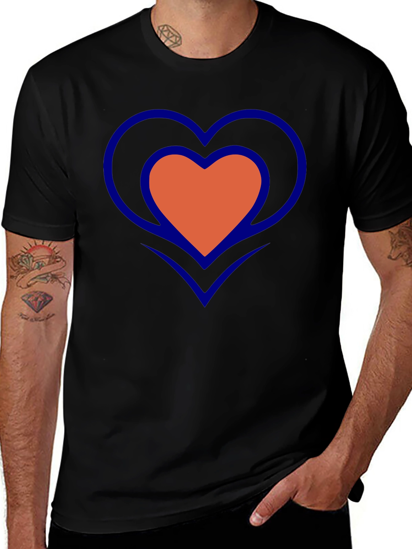 Heart Graphic T-Shirt - Stylish Casual Tee