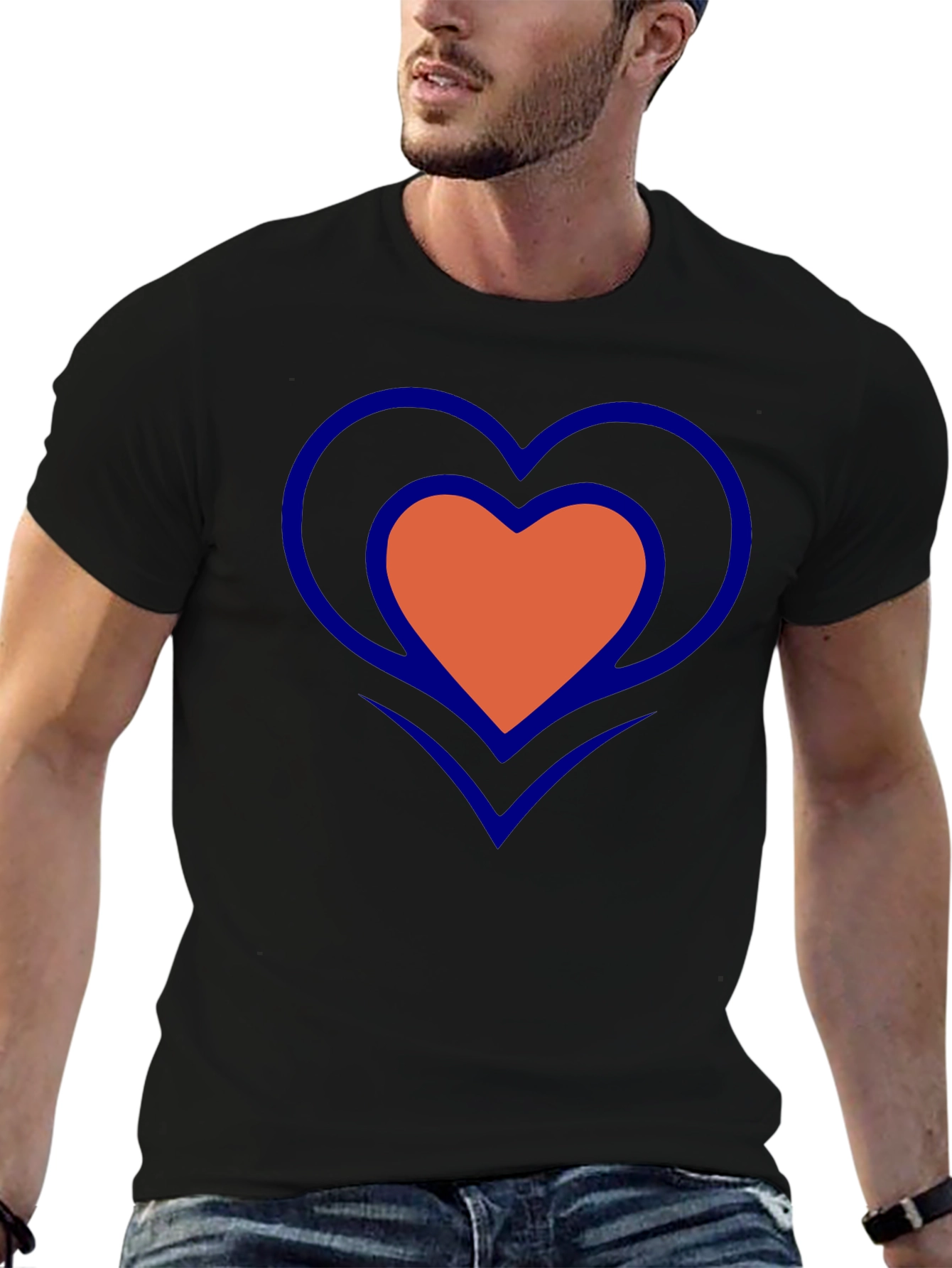 Heart Graphic T-Shirt - Stylish Casual Tee