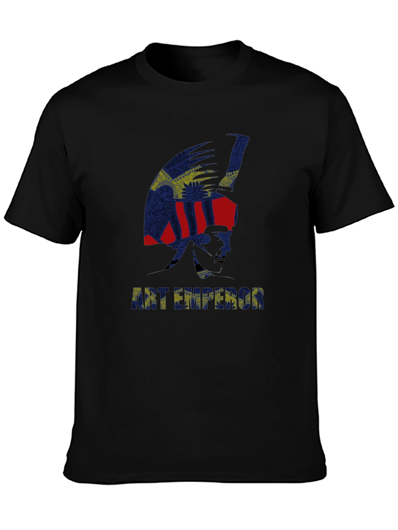 Art Emperor Graphic Tee - Black Cotton T-Shirt