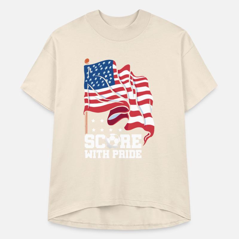 Score With Pride Patriotic American Sports Flag