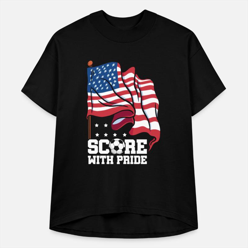 Score With Pride Patriotic American Sports Flag