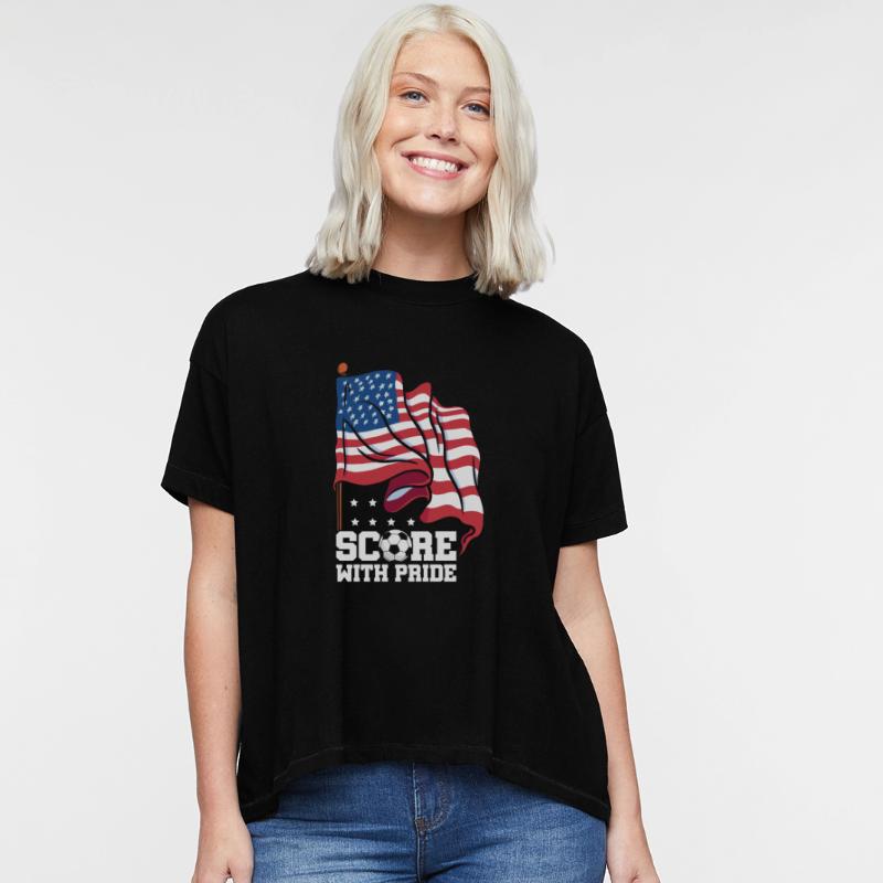 Score With Pride Patriotic American Sports Flag