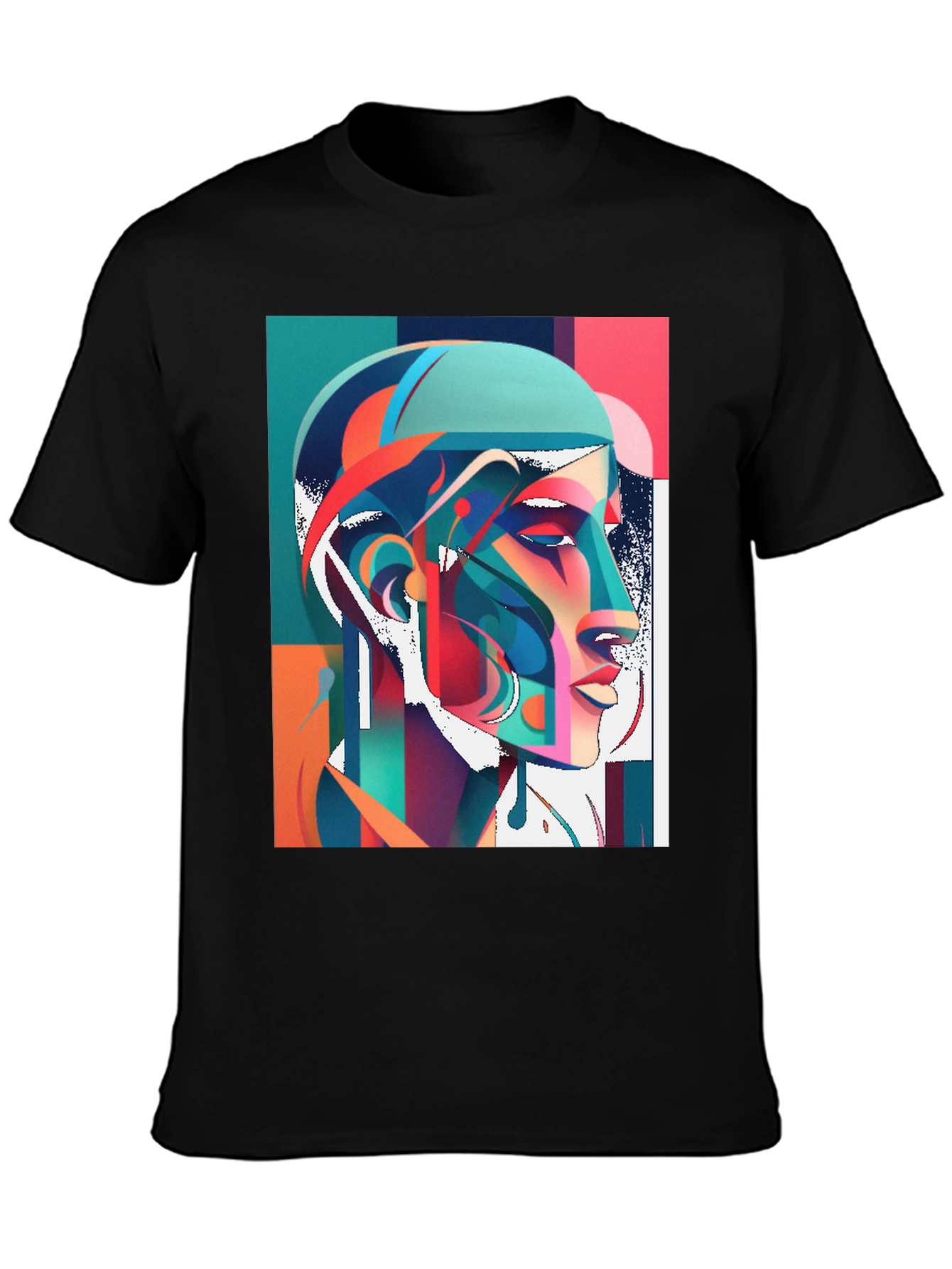 Abstract Portrait Graphic Tee