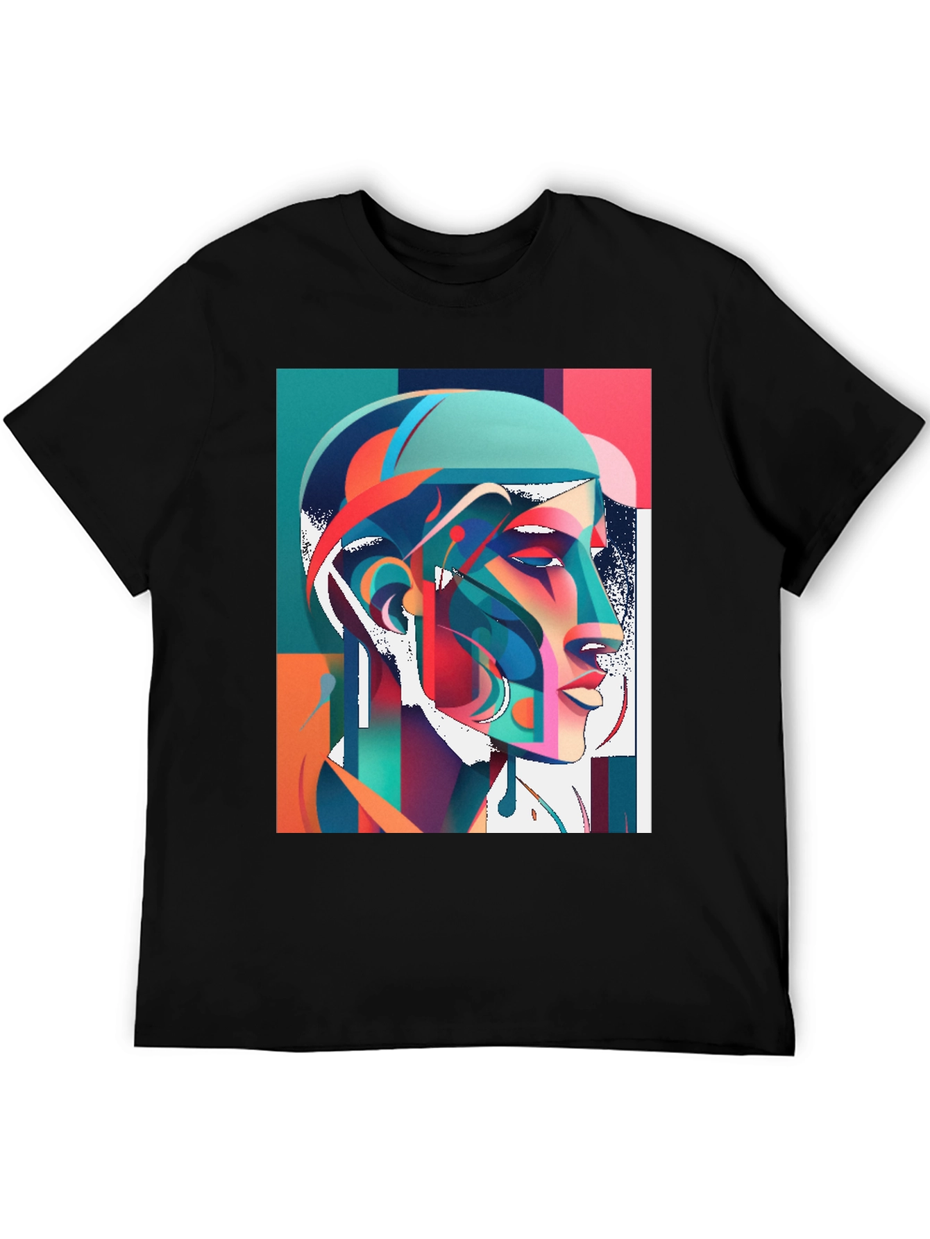 Abstract Portrait Graphic Tee
