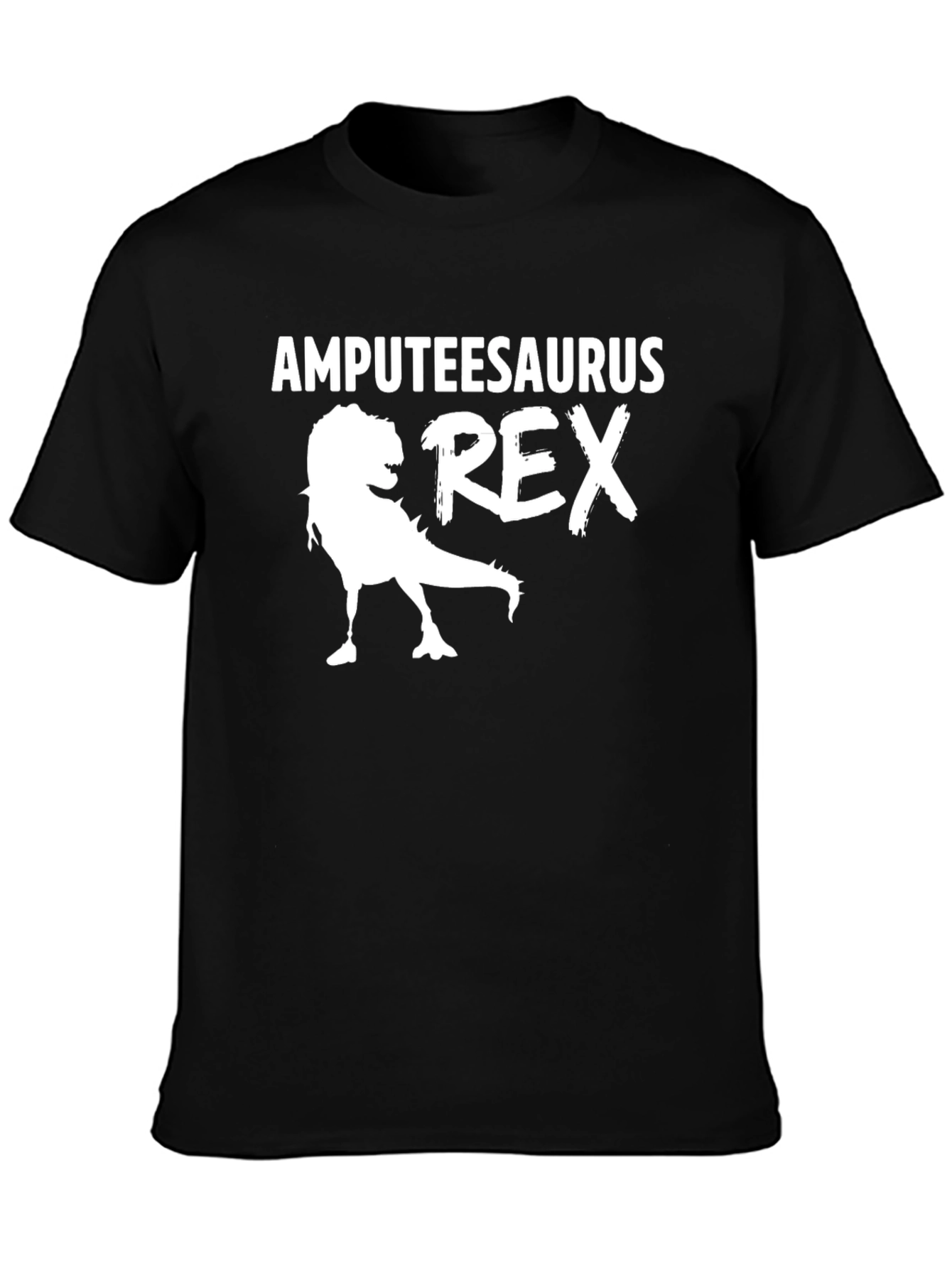 Amputeesaurus Rex Graphic T-Shirt - Black