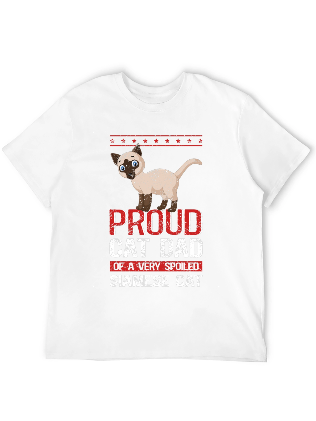 Proud Cat Dad Siamese Cat T-Shirt