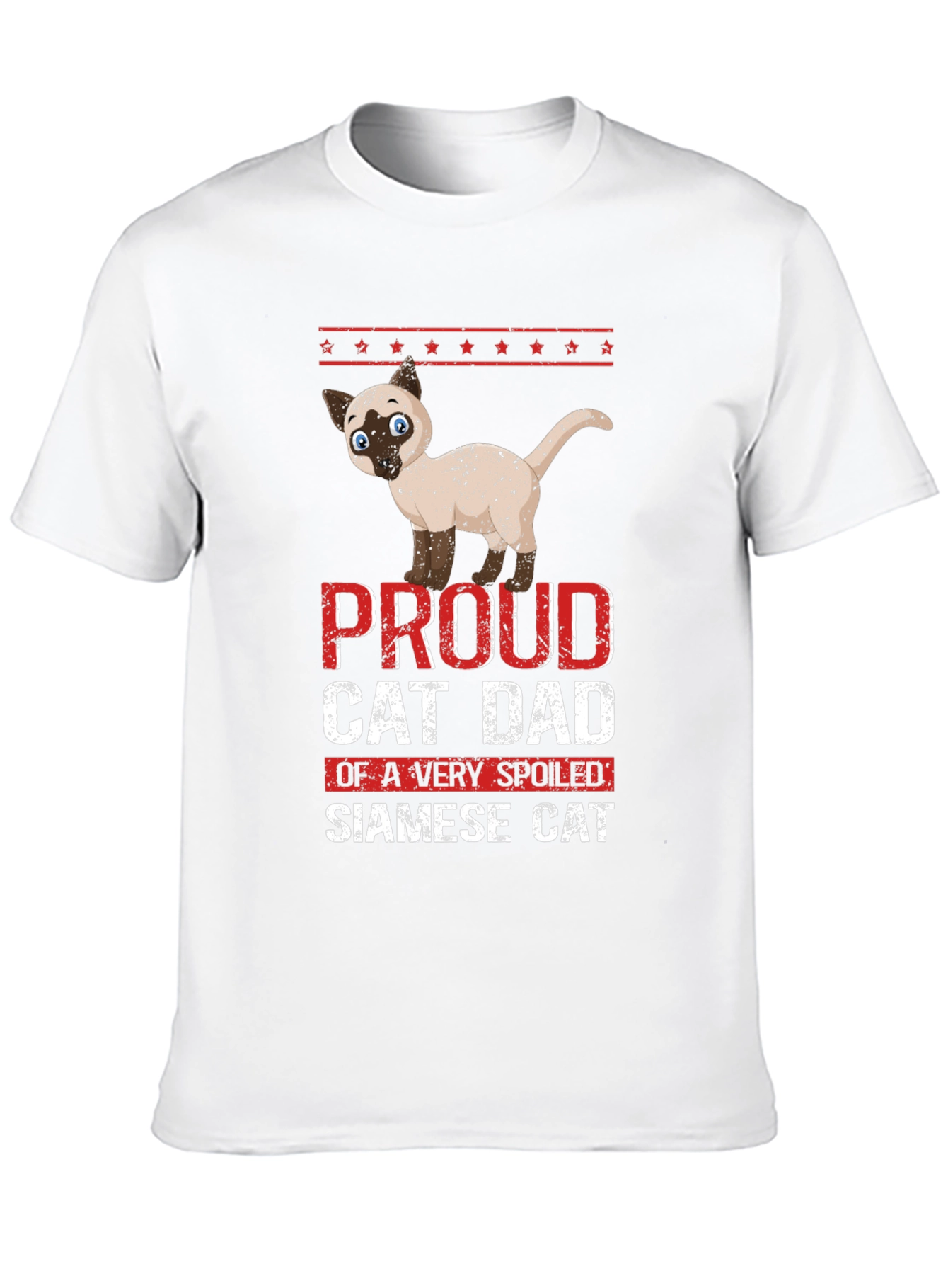 Proud Cat Dad Siamese Cat T-Shirt