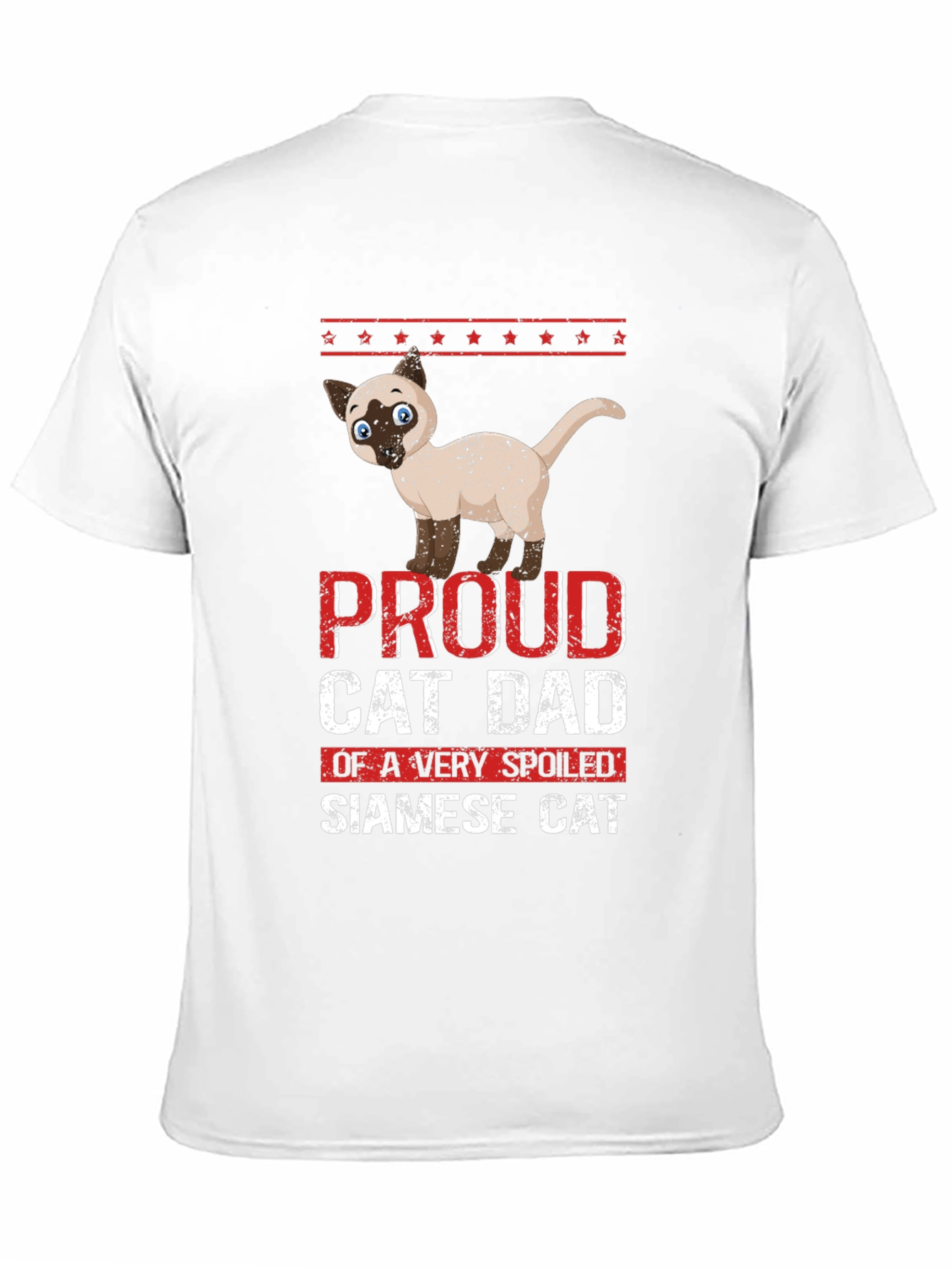 Proud Cat Dad Siamese Cat T-Shirt