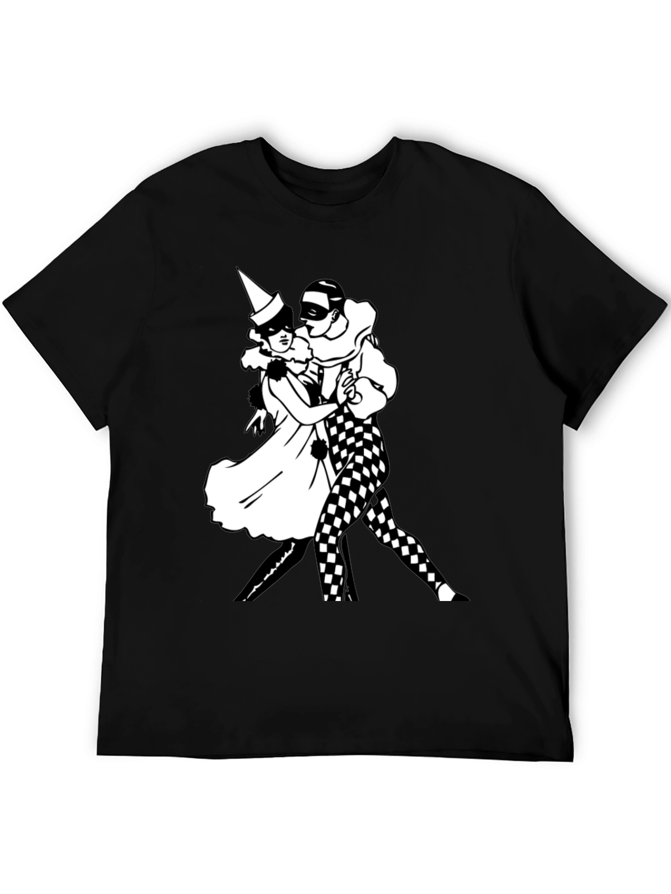 Dancing Masquerade T-Shirt - Black Graphic Tee