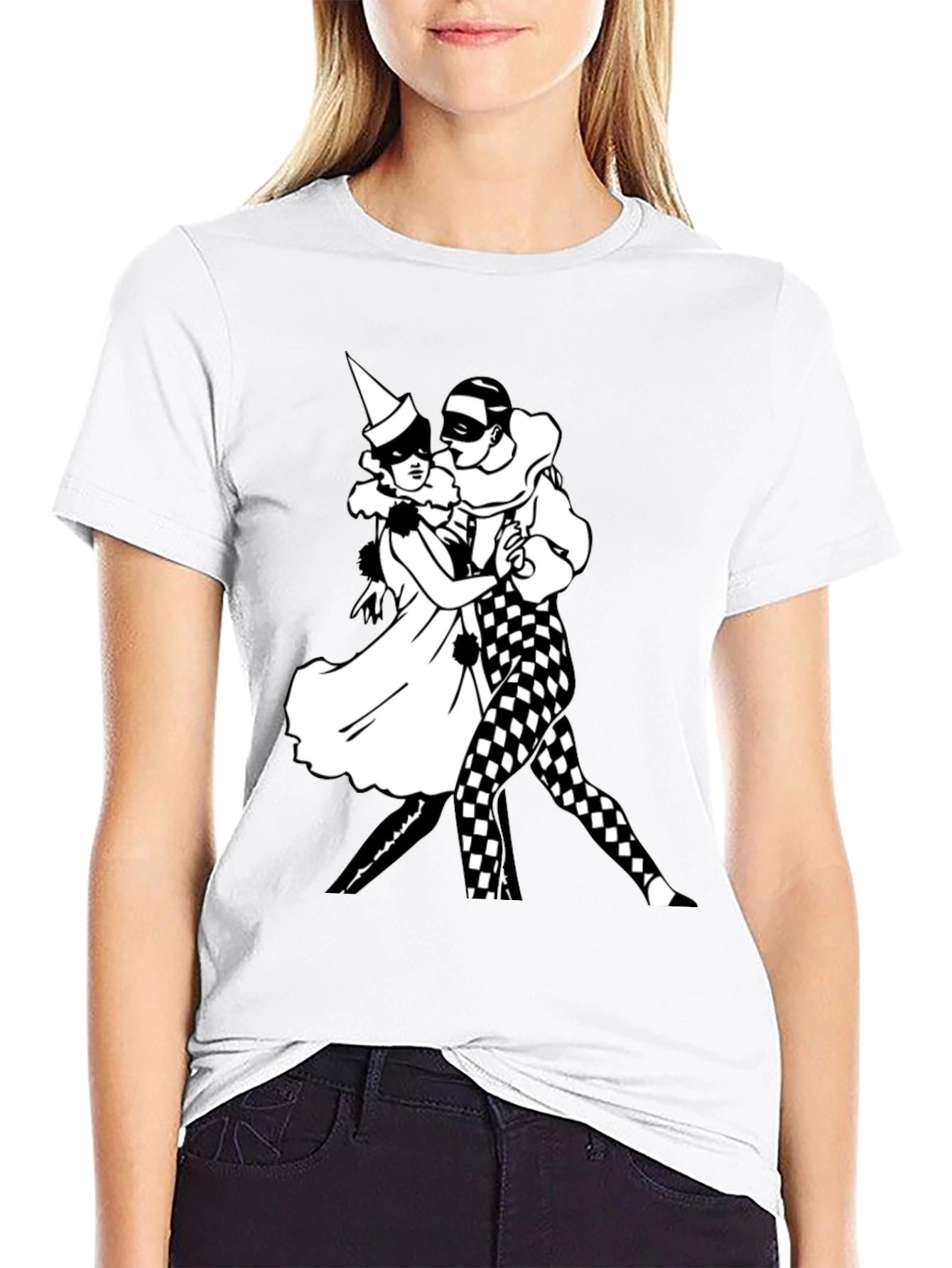 Dancing Masquerade T-Shirt - Black Graphic Tee