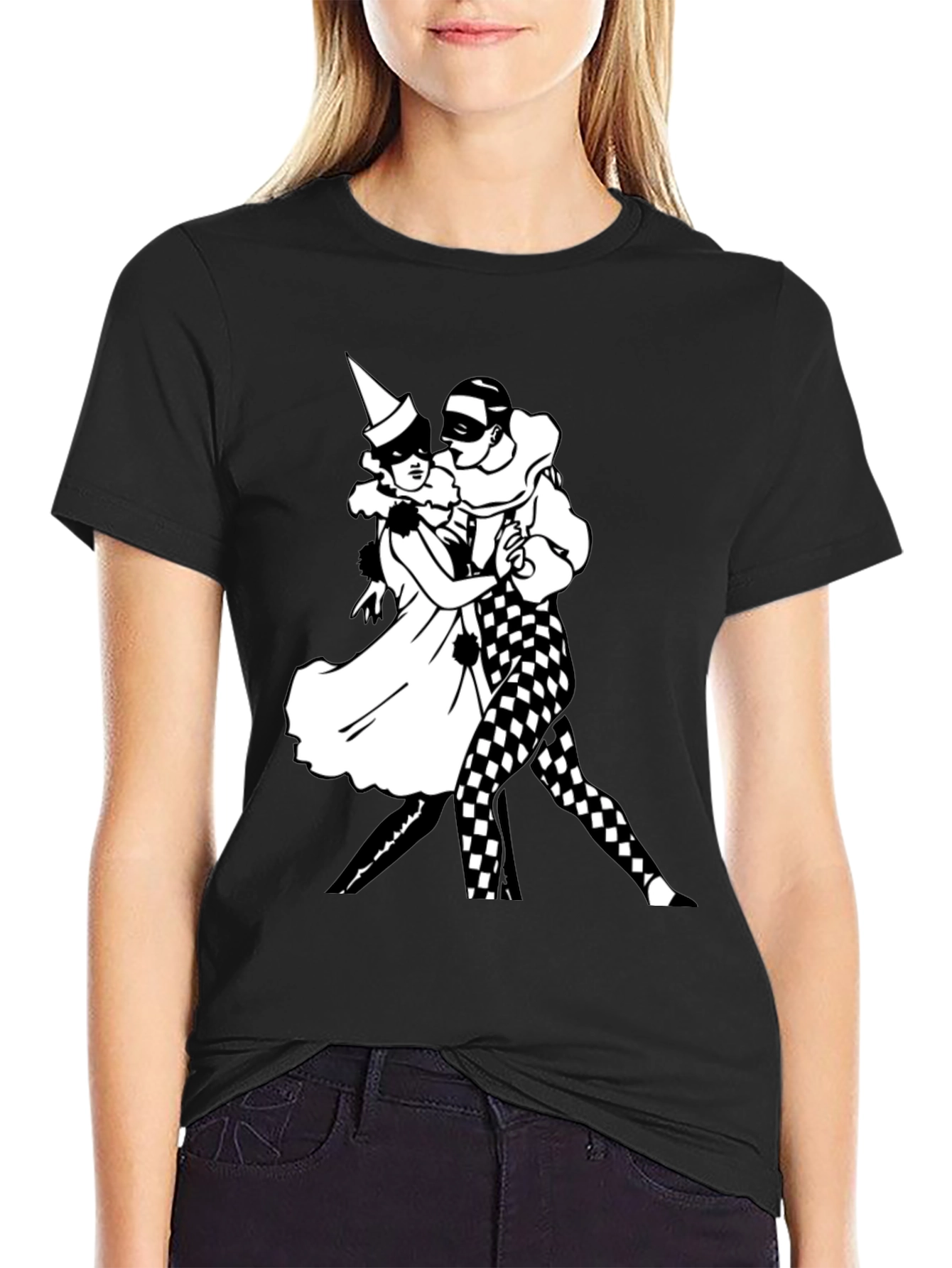 Dancing Masquerade T-Shirt - Black Graphic Tee