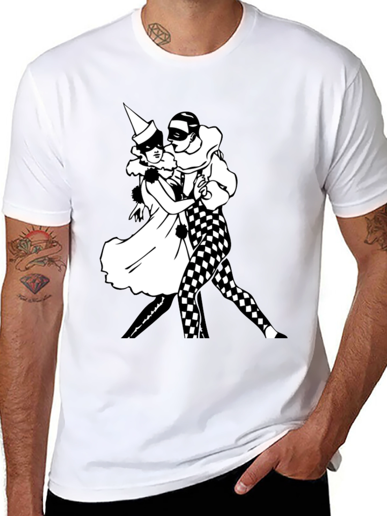 Dancing Masquerade T-Shirt - Black Graphic Tee
