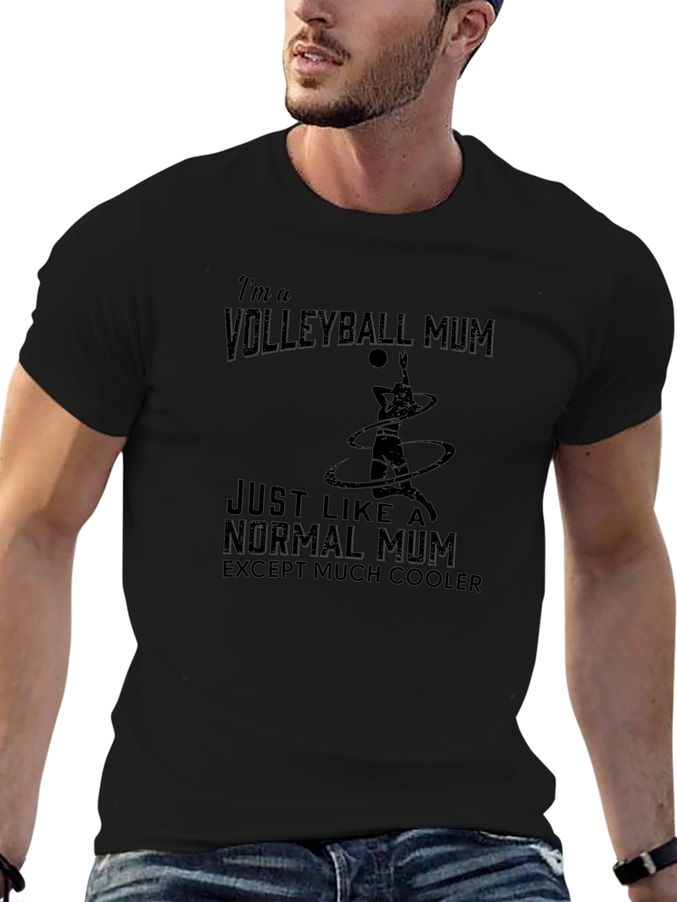 Volleyball Mum T-Shirt - Cool Mothers Day Gift