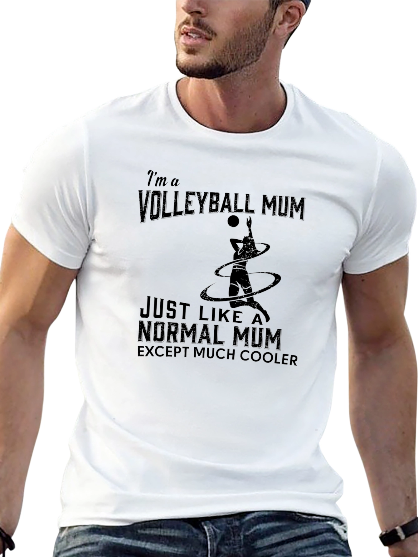 Volleyball Mum T-Shirt - Cool Mothers Day Gift