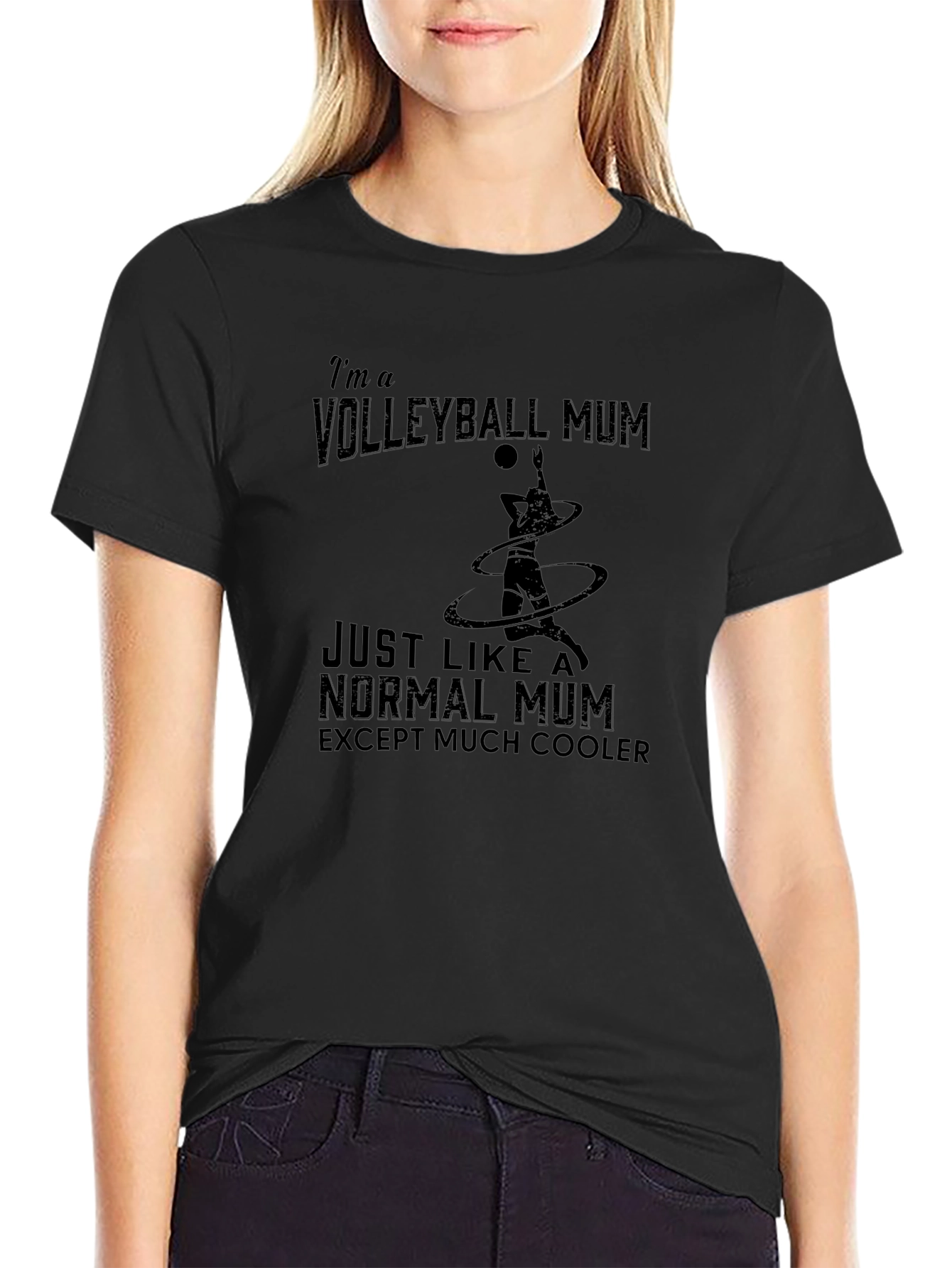 Volleyball Mum T-Shirt - Cool Mothers Day Gift