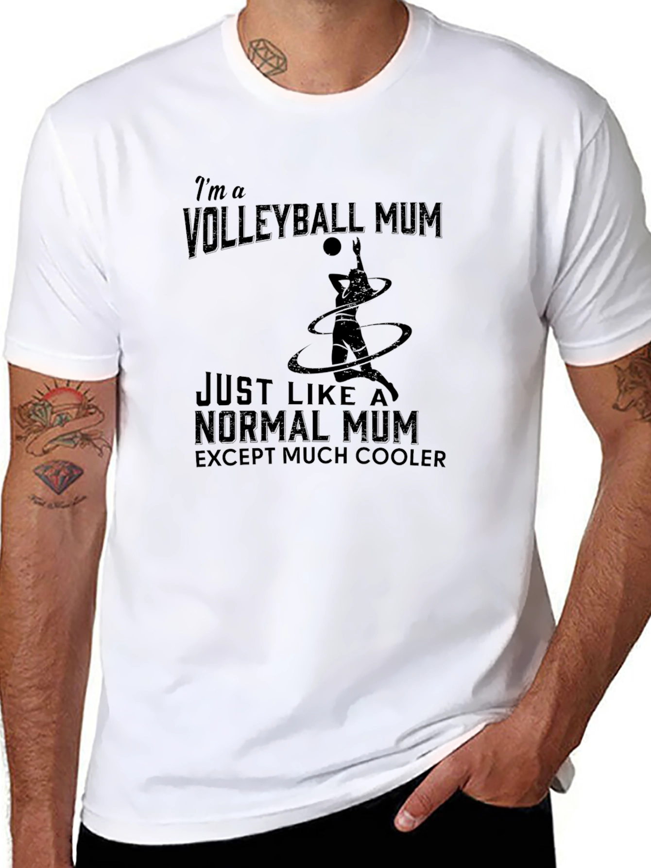 Volleyball Mum T-Shirt - Cool Mothers Day Gift