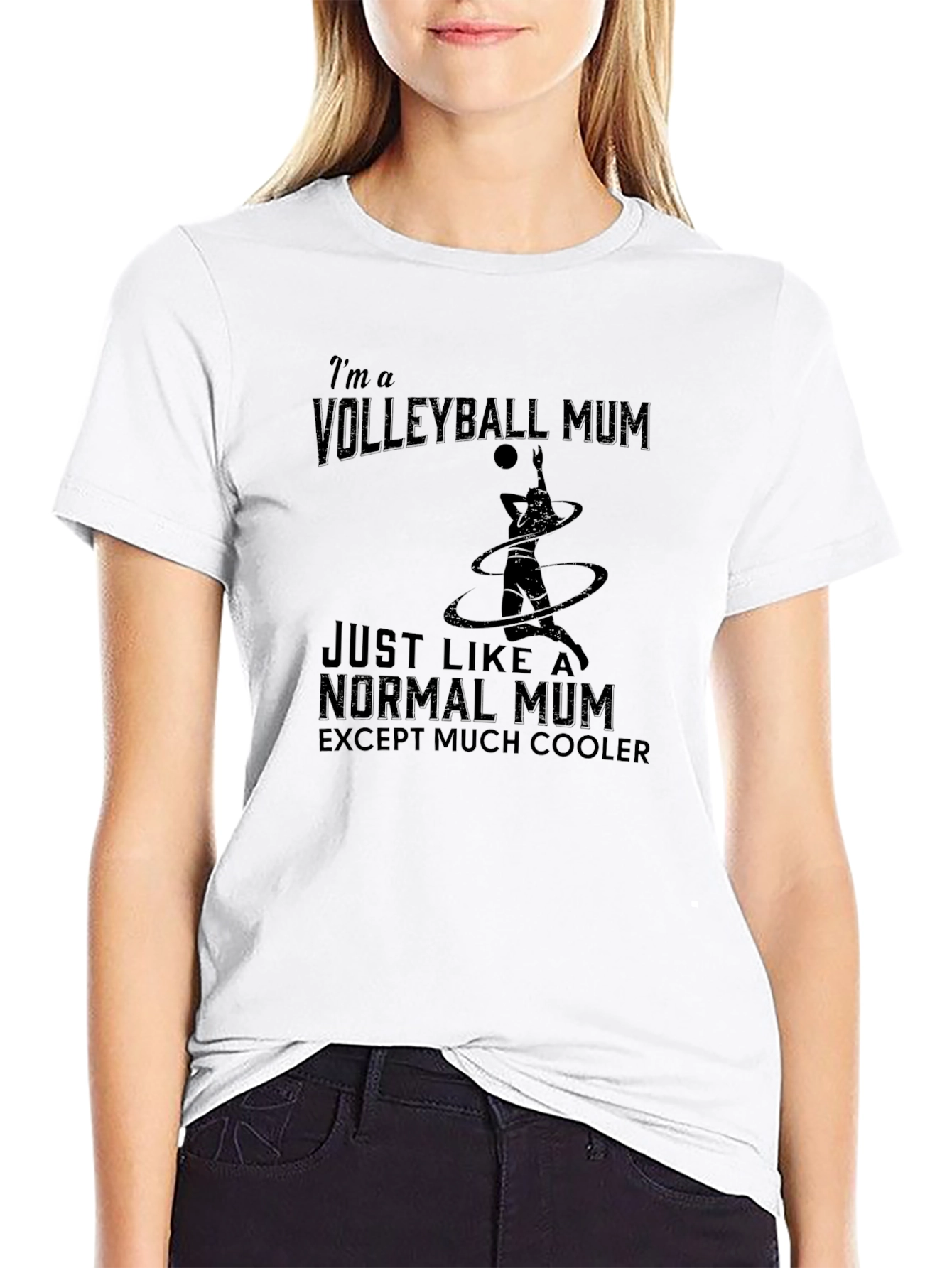 Volleyball Mum T-Shirt - Cool Mothers Day Gift