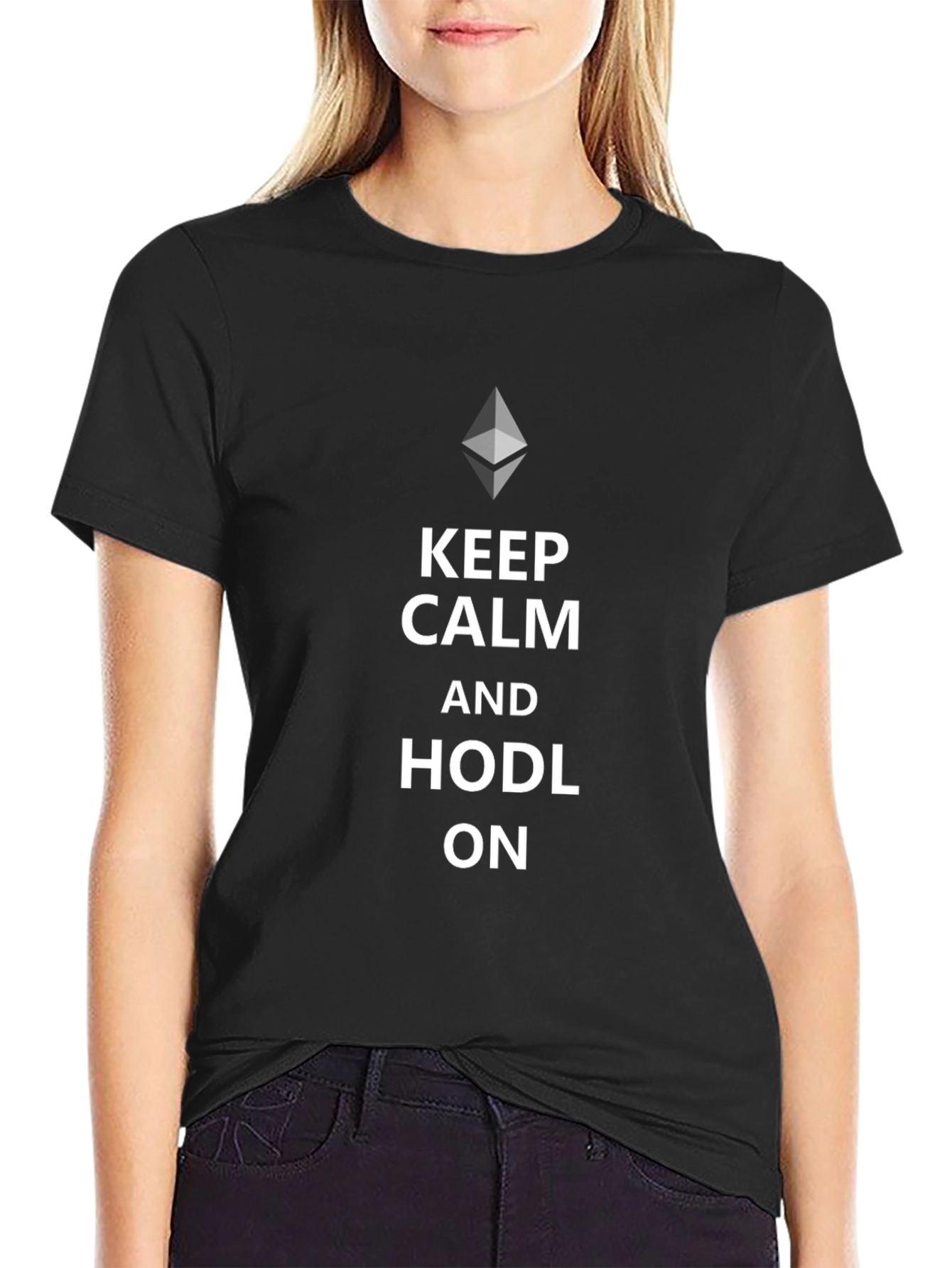 Keep Calm and HODL On Crypto T-Shirt