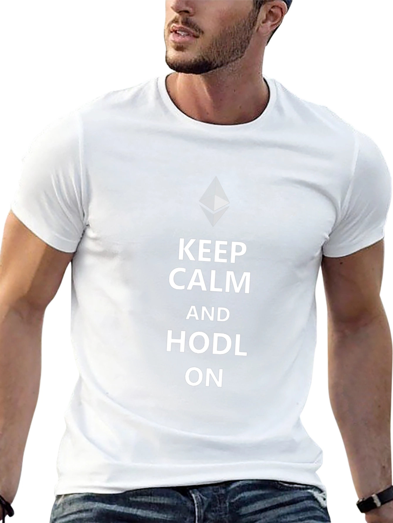 Keep Calm and HODL On Crypto T-Shirt