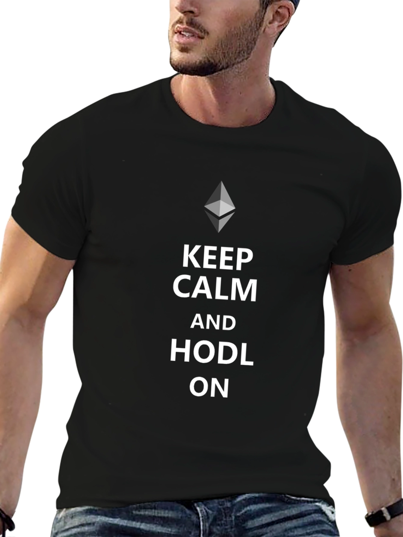 Keep Calm and HODL On Crypto T-Shirt
