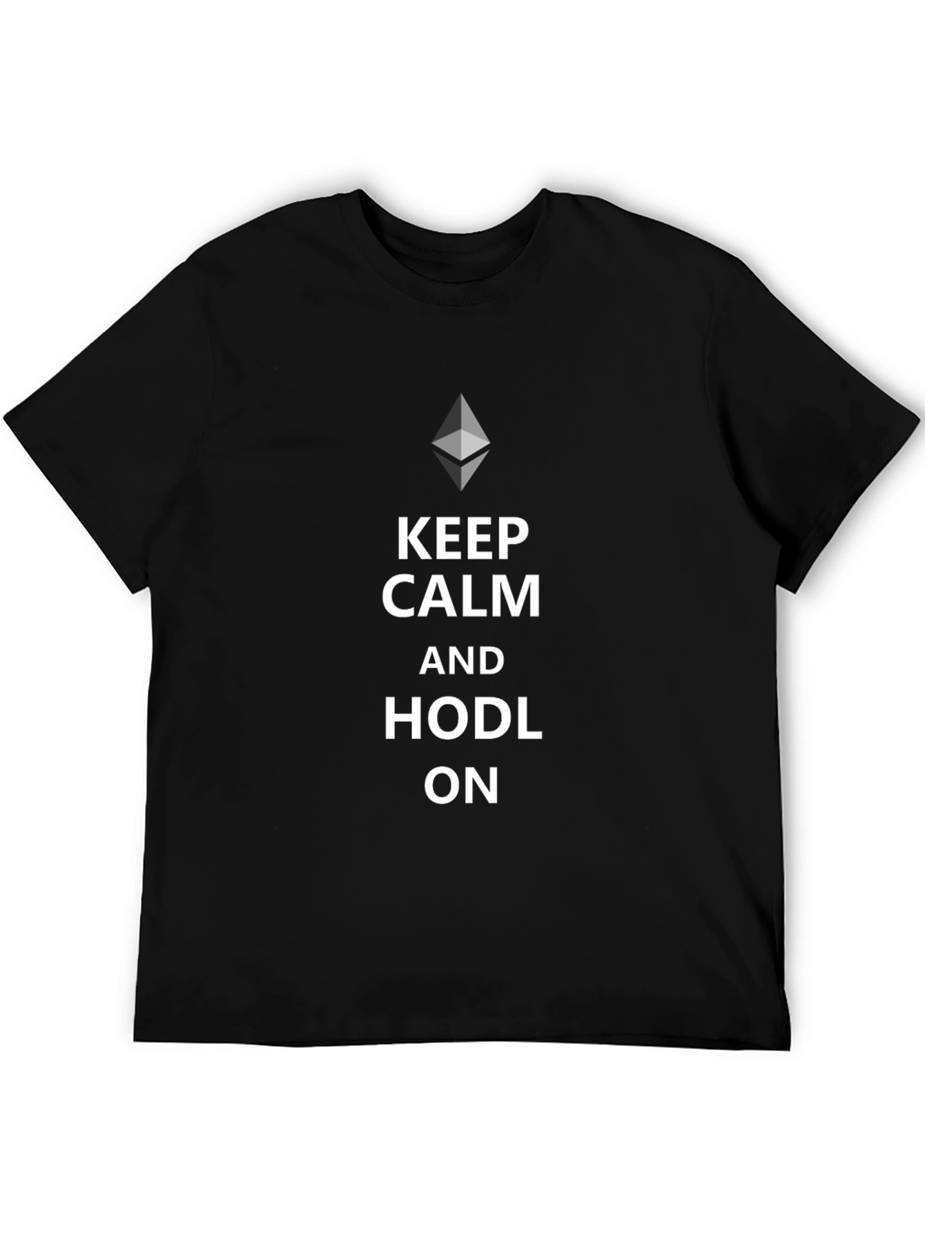 Keep Calm and HODL On Crypto T-Shirt