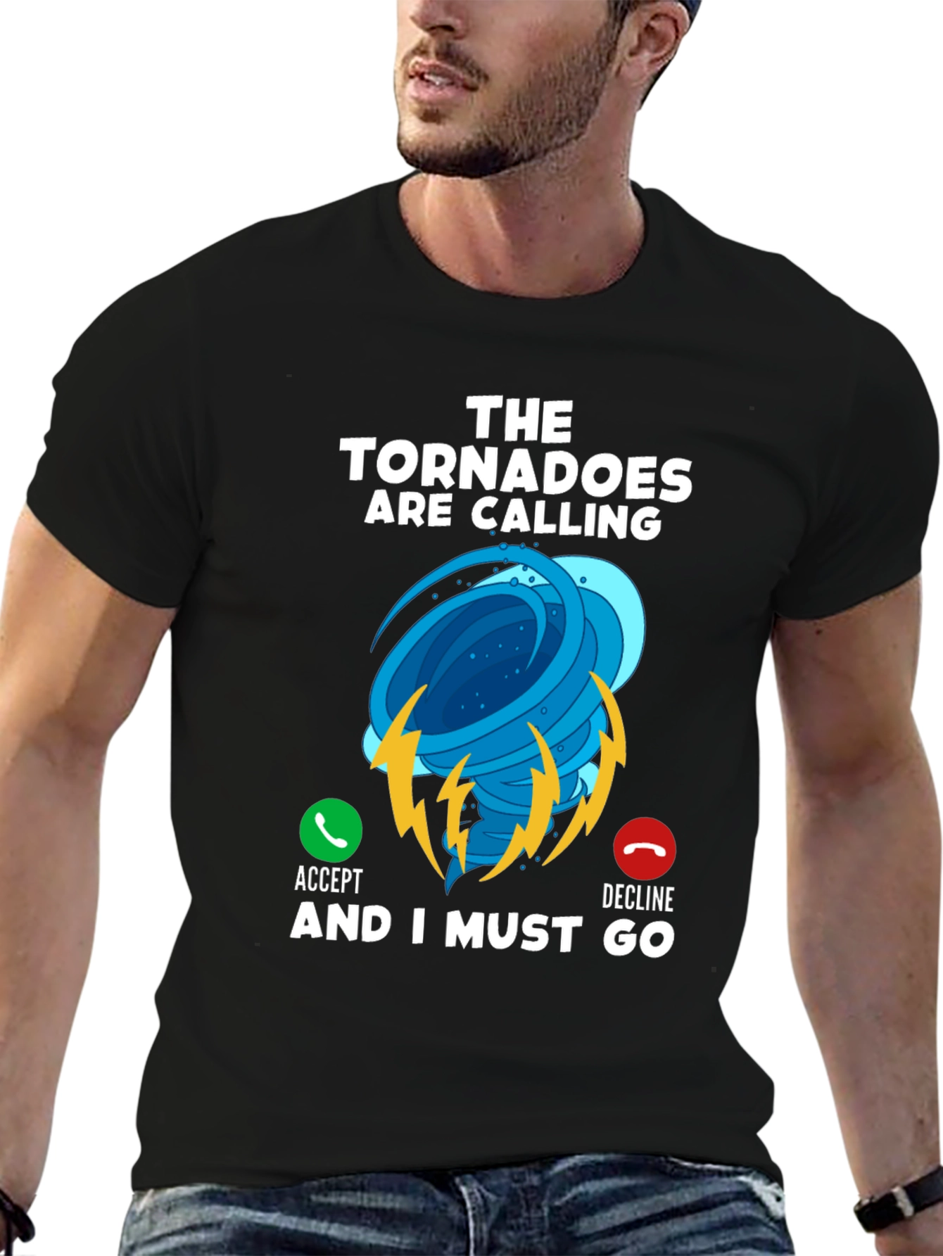 Tornado Calling Black T-Shirt