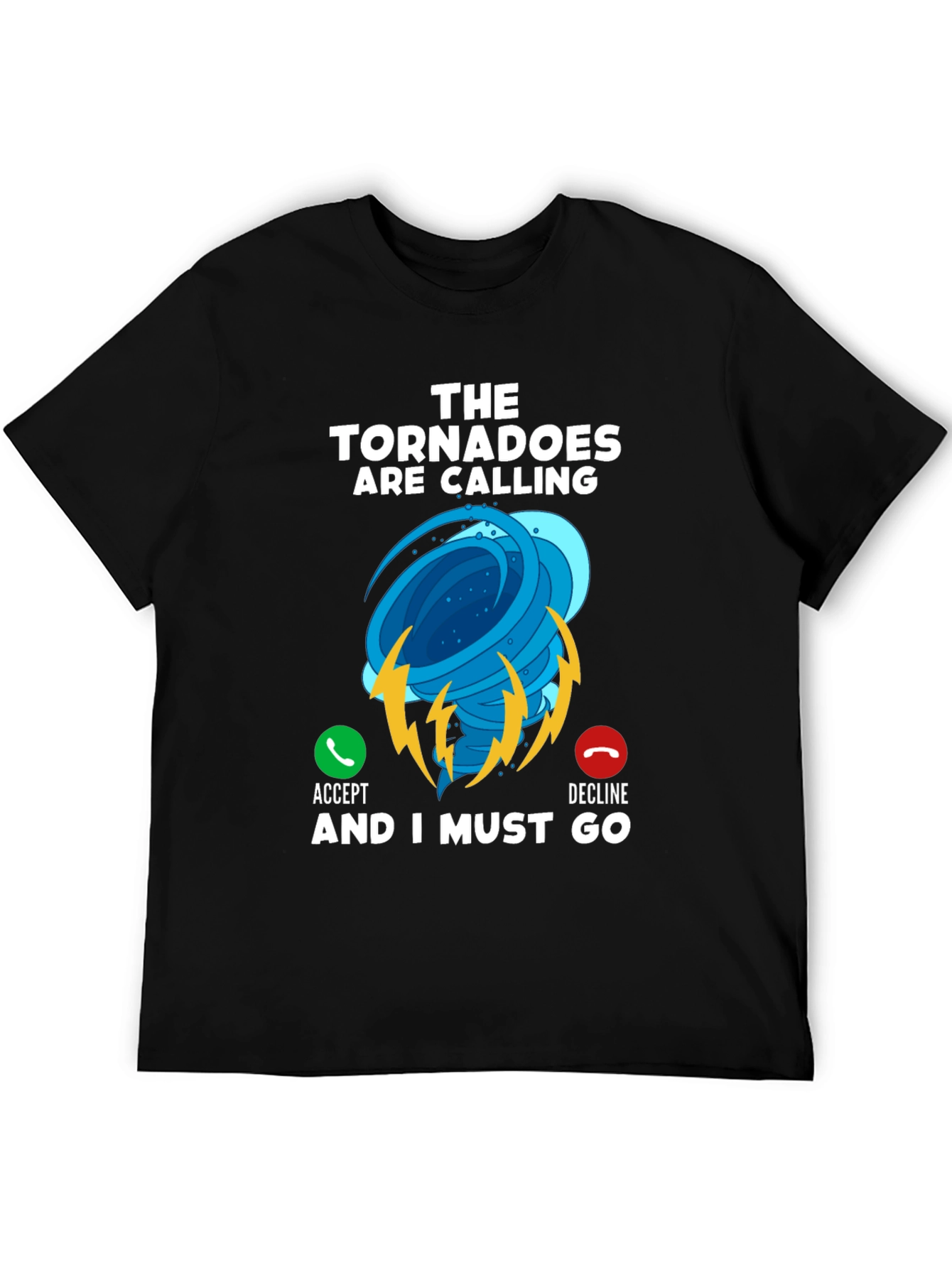 Tornado Calling Black T-Shirt