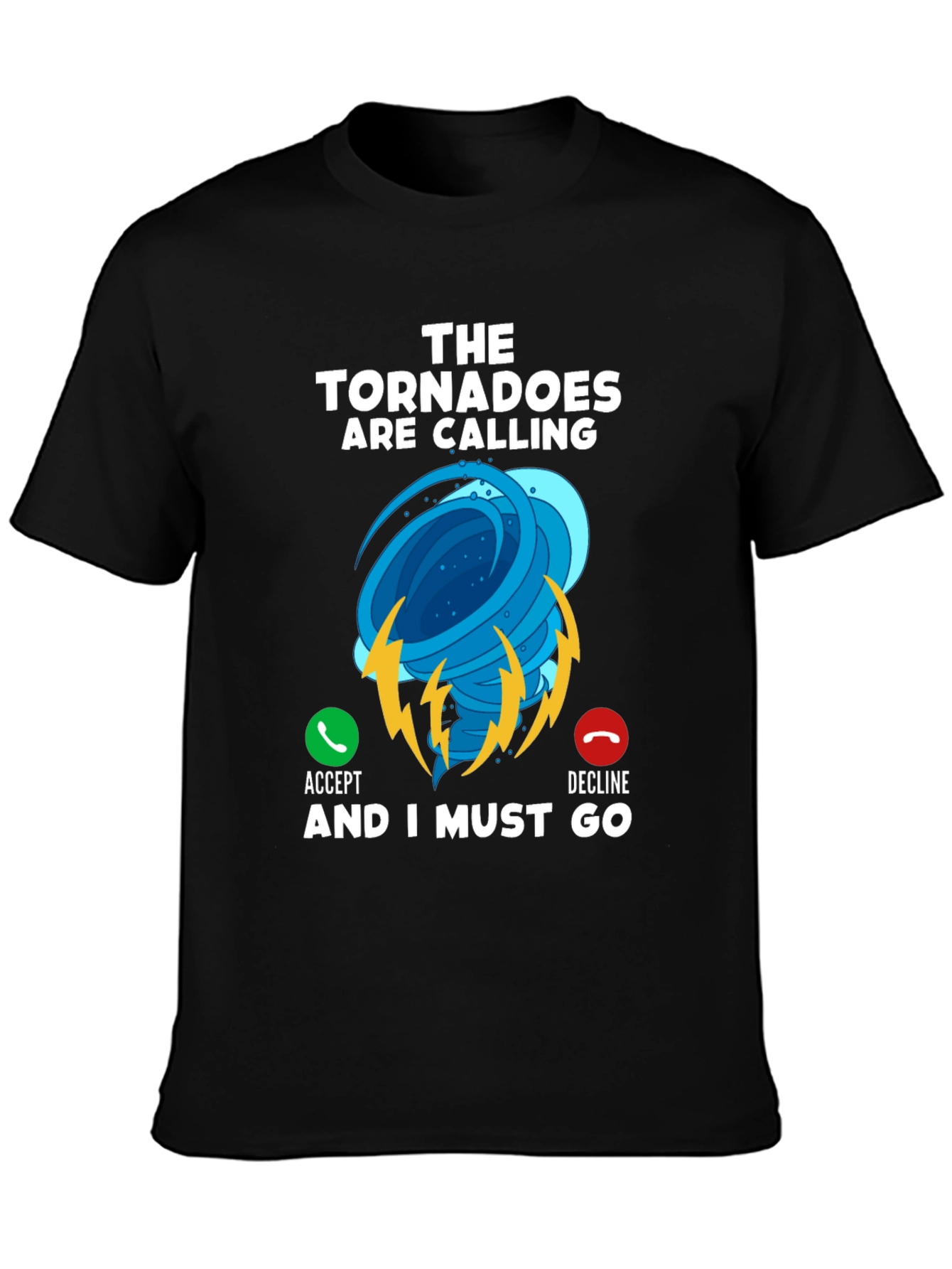 Tornado Calling Black T-Shirt
