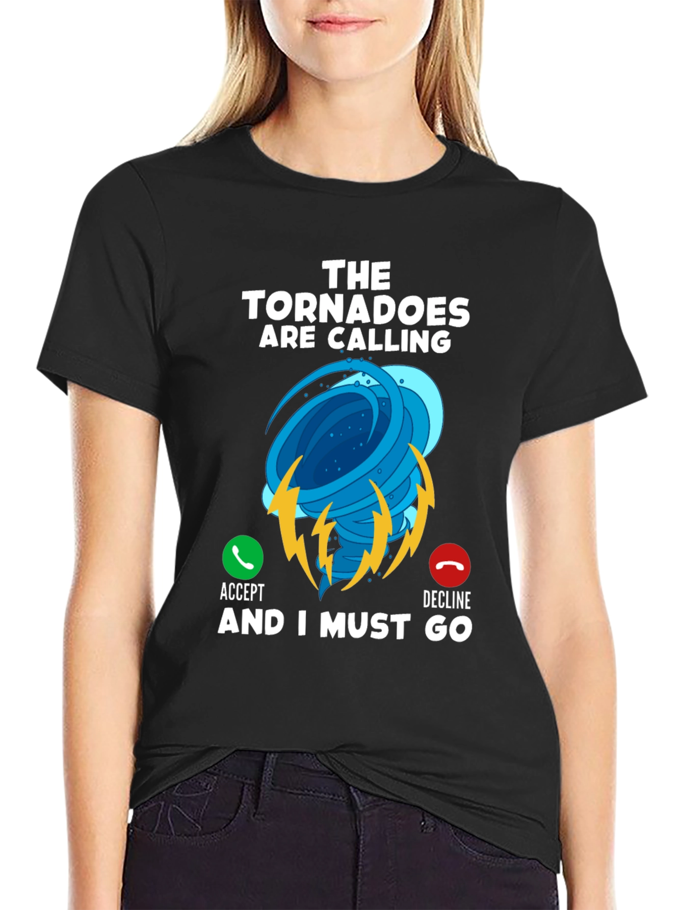 Tornado Calling Black T-Shirt
