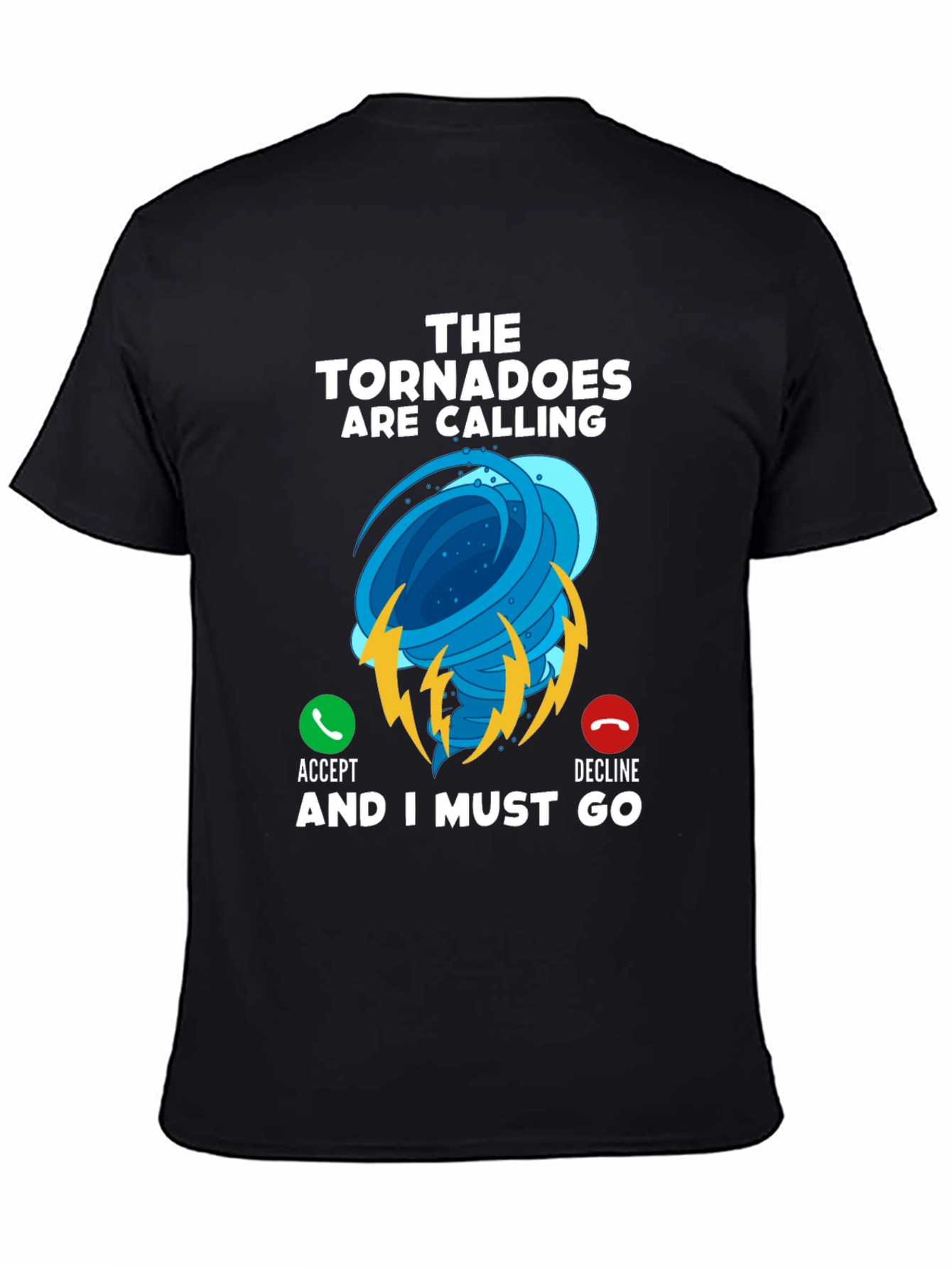 Tornado Calling Black T-Shirt